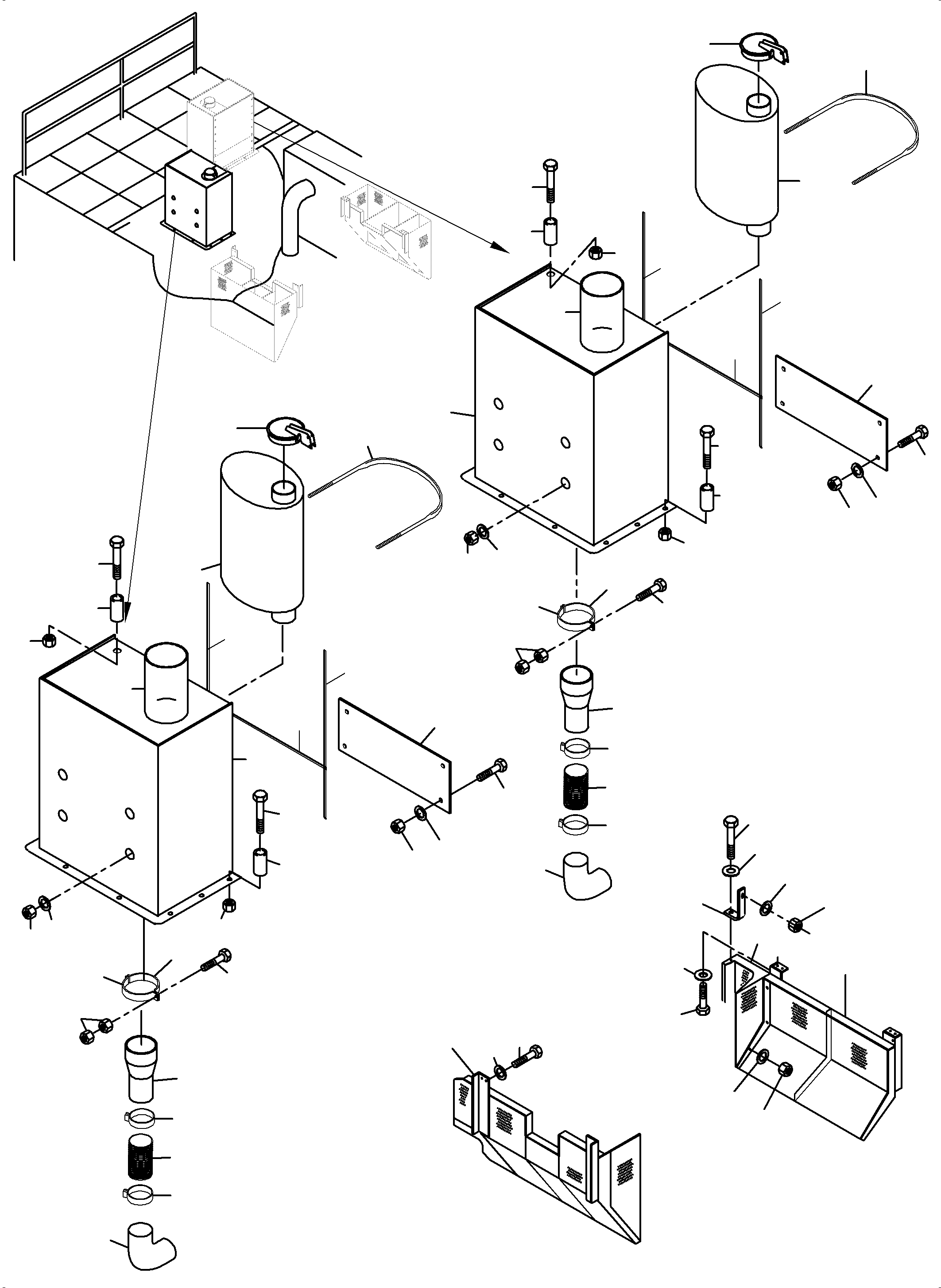 Motor heat protection, front 942 446 40 KOMATSU
