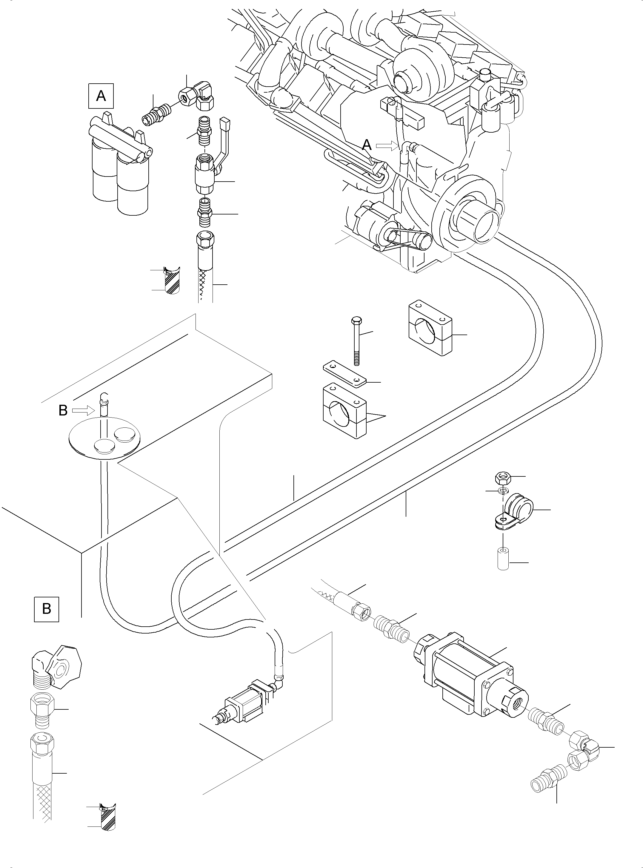 Соединительный штуцер 576 409 40 KOMATSU