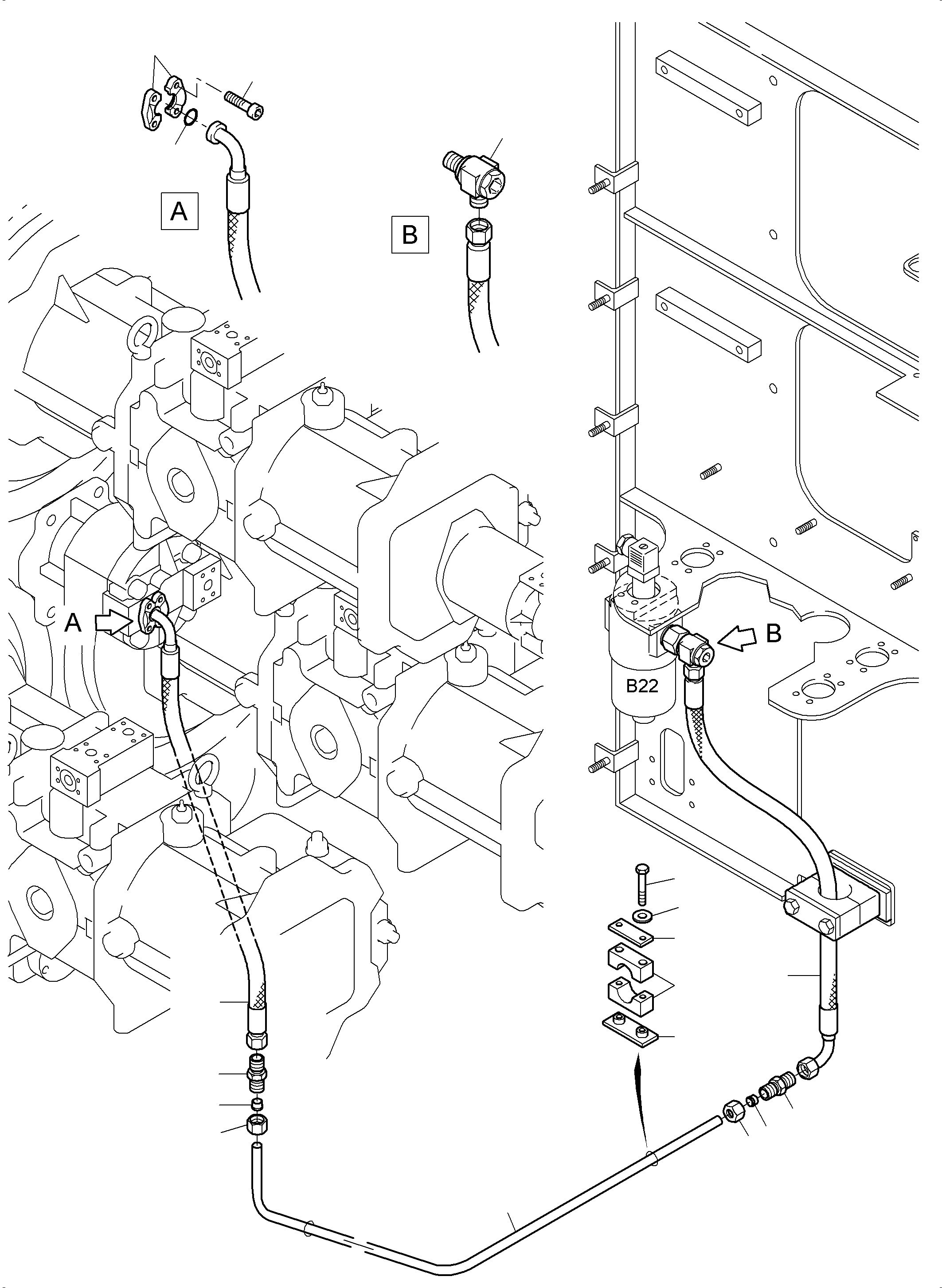 Труба 935 256 40 KOMATSU