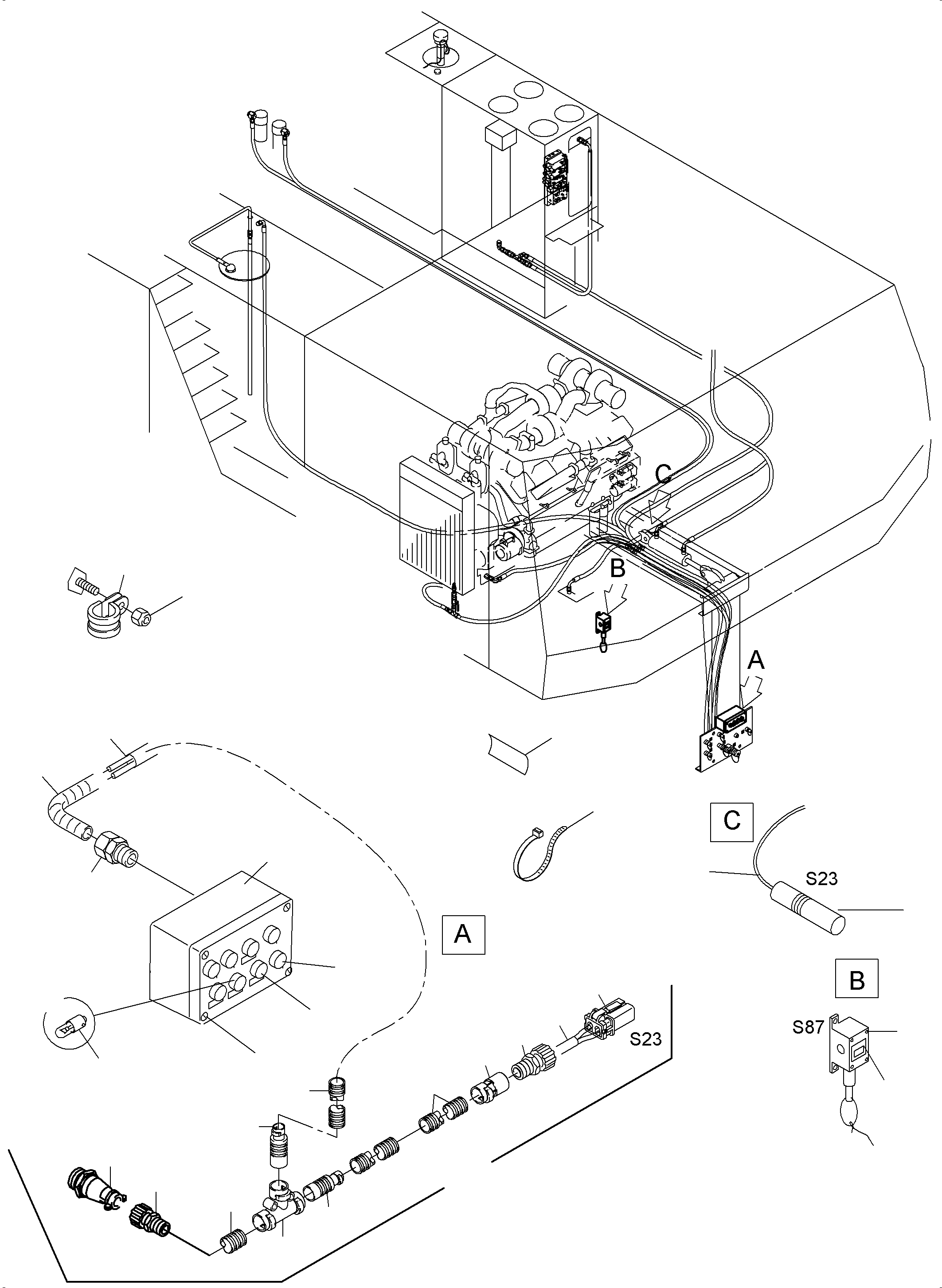 Switch assy. 926 528 40 KOMATSU