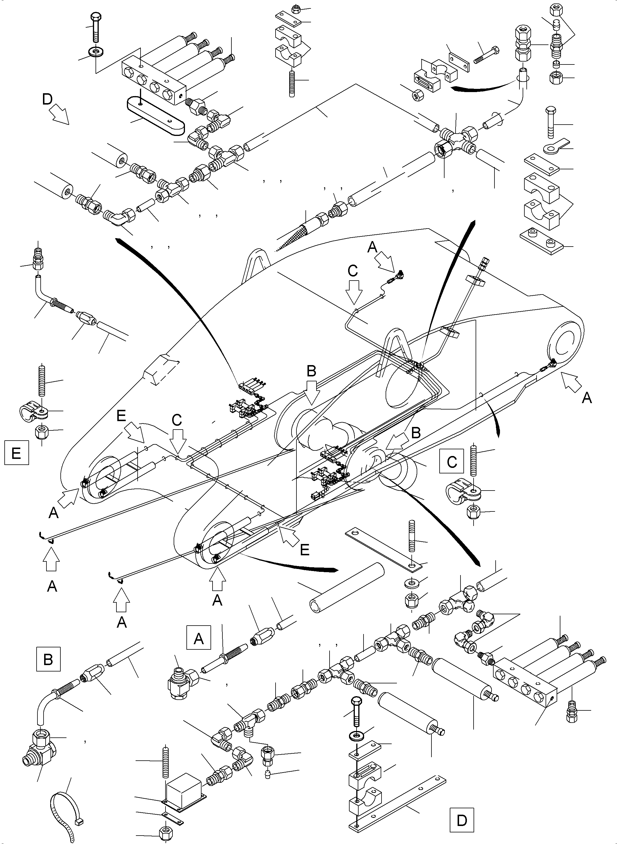 Соединительный штуцер 655 124 40 KOMATSU
