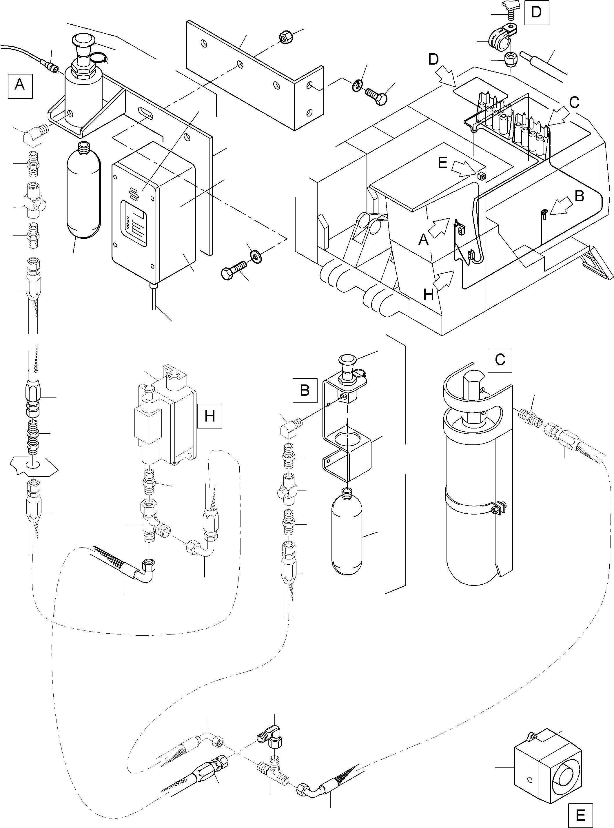 Return valve 694 034 KOMATSU