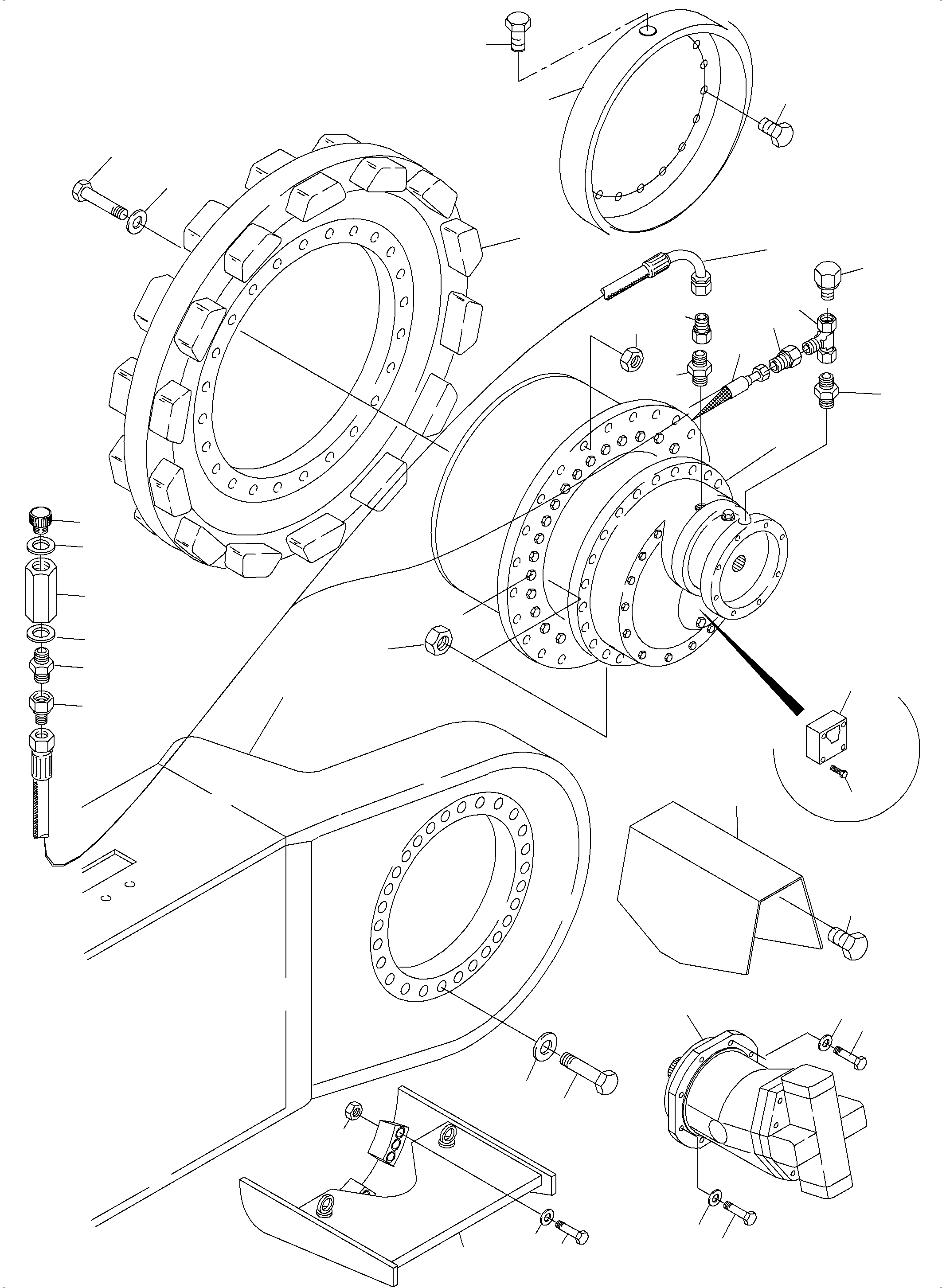 Соединительный штуцер 576 403 40 KOMATSU