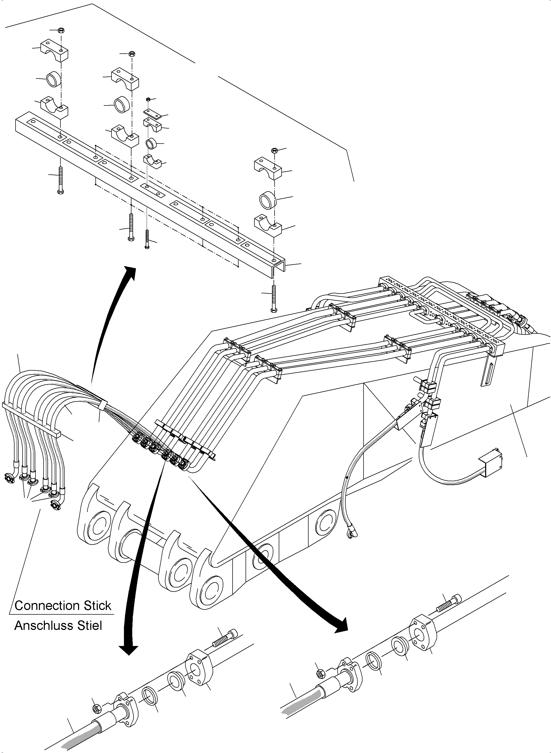 Pin with plate (cold weather design) 936 375 40 KOMATSU