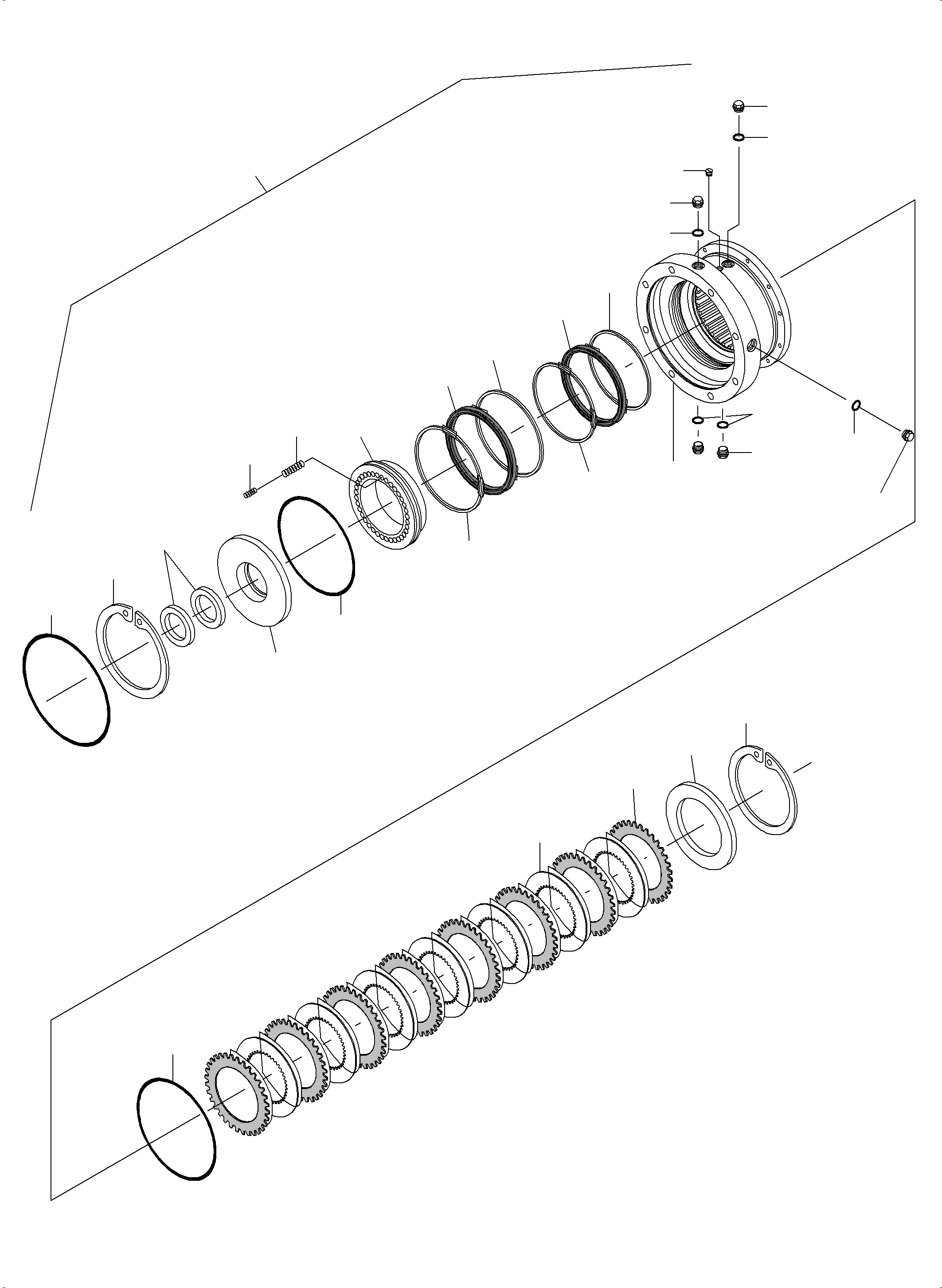 Seal kit consist. Of fig nos: 110-115, 128 und 129 795 398 73 KOMATSU
