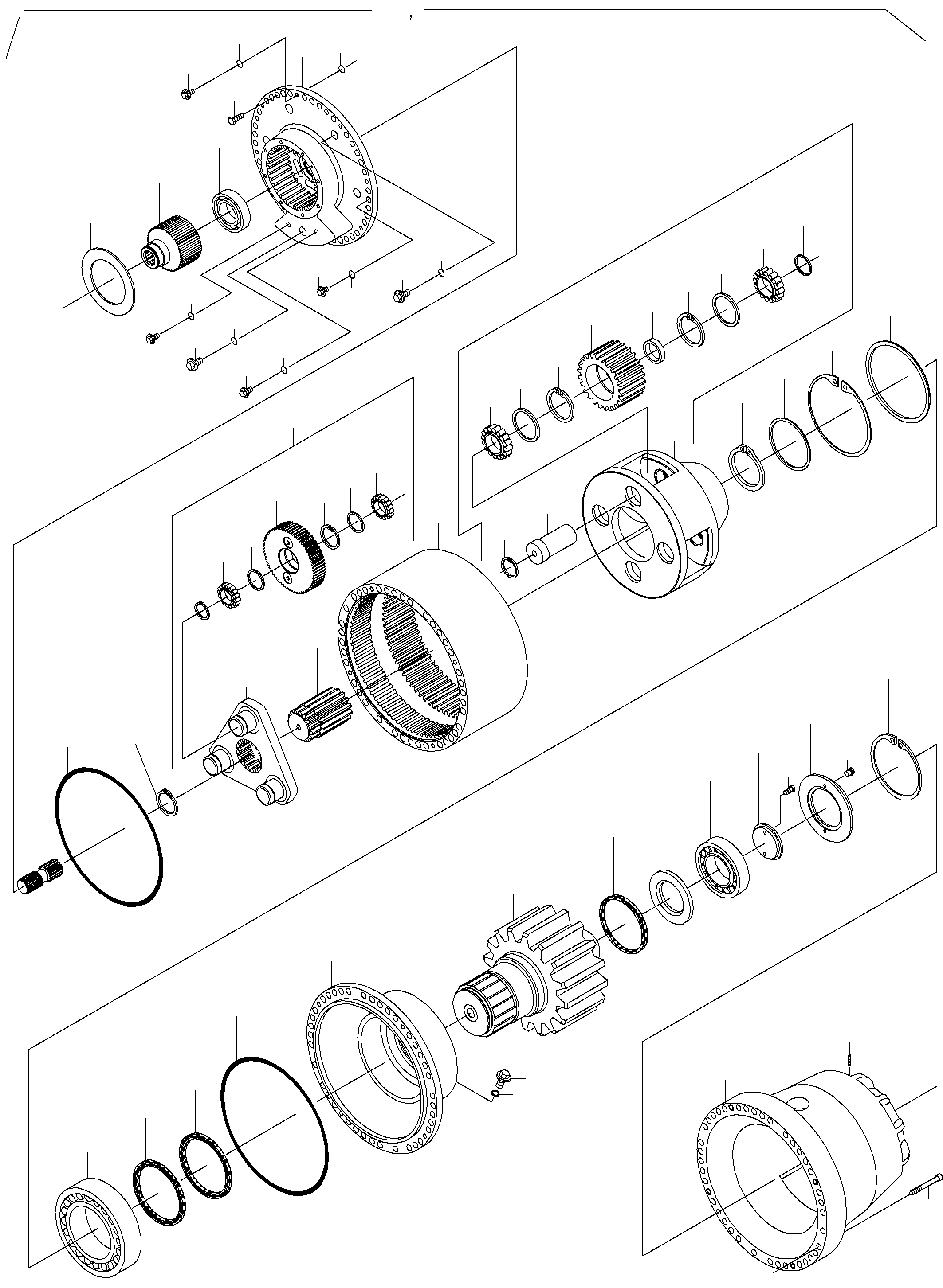 Seal kit consist. of pos. 42,127,133,333,334,336,522 799 353 73 KOMATSU