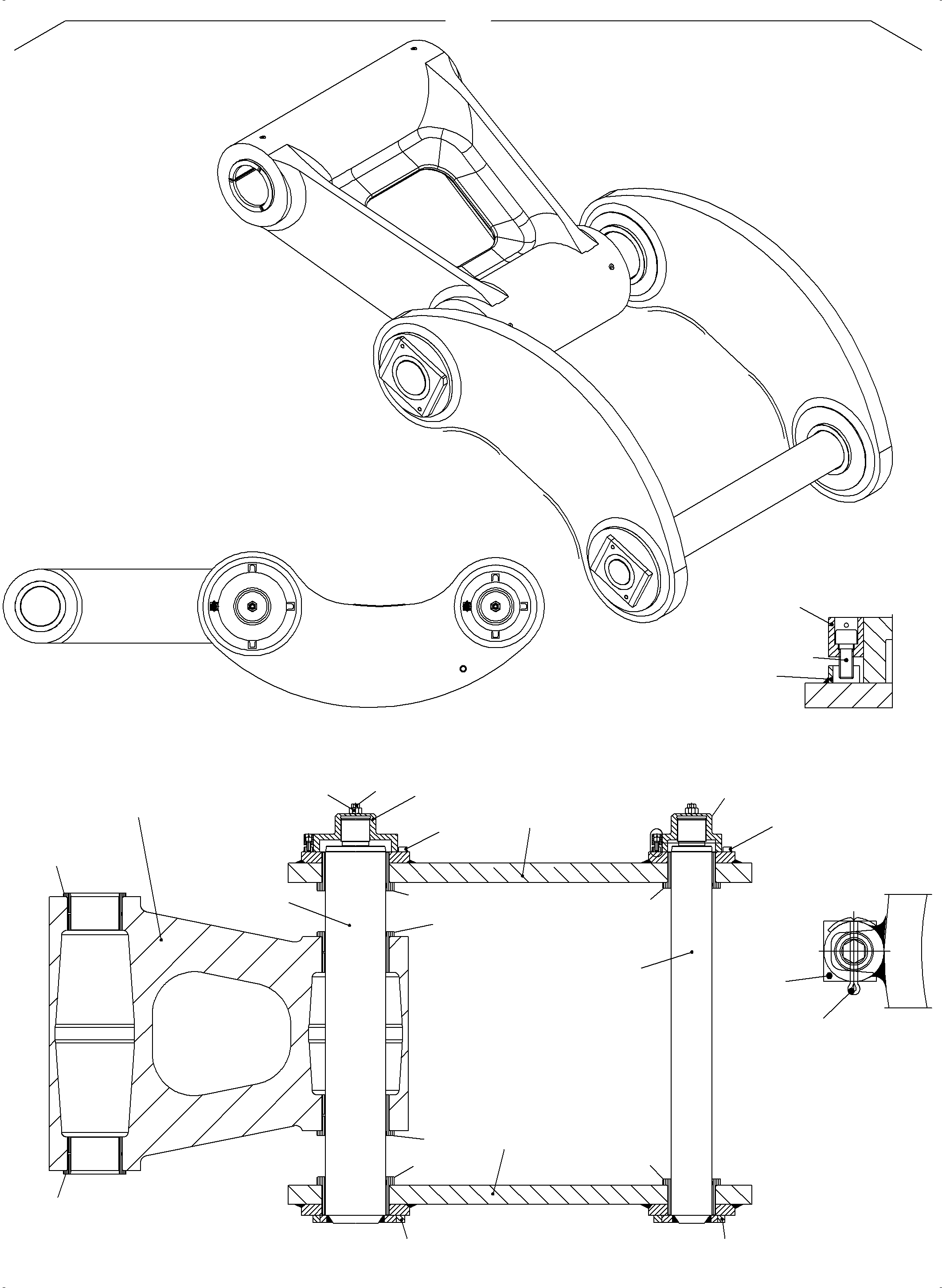 Pin with Plate (Cold weather design) 942 606 40 KOMATSU