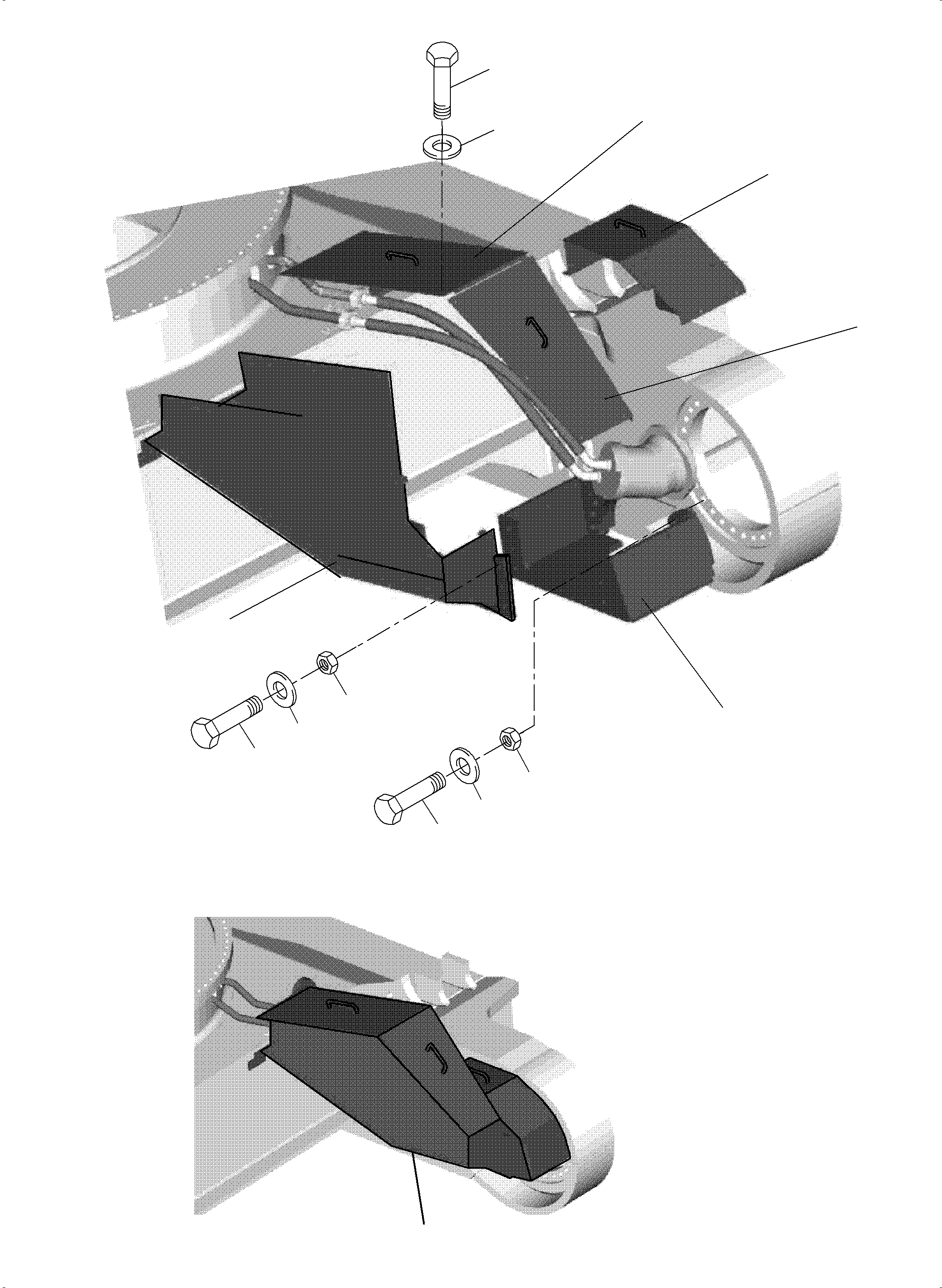 Covering r.h. 936 151 40 KOMATSU