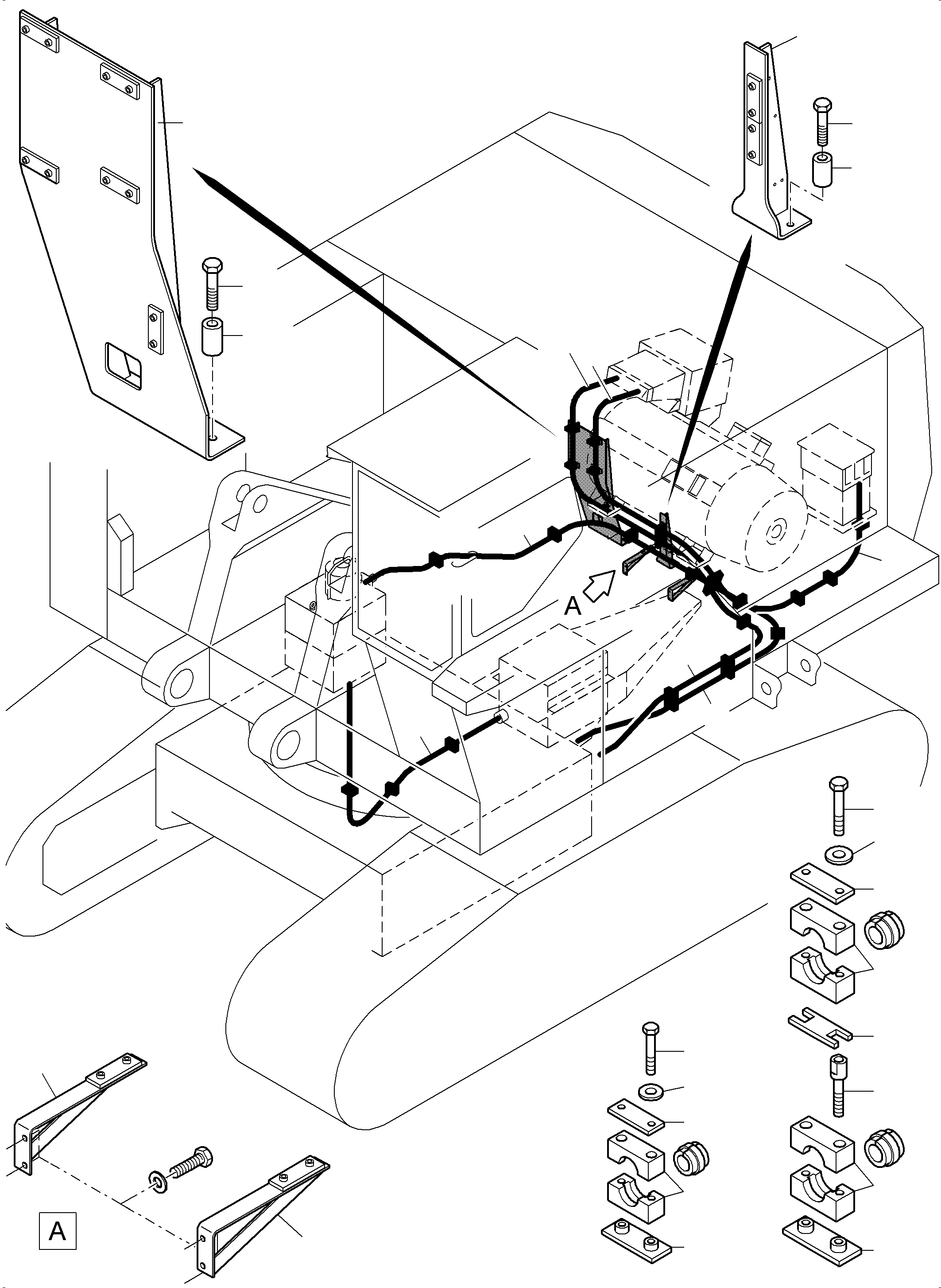Clamp retainer 939 071 40 KOMATSU