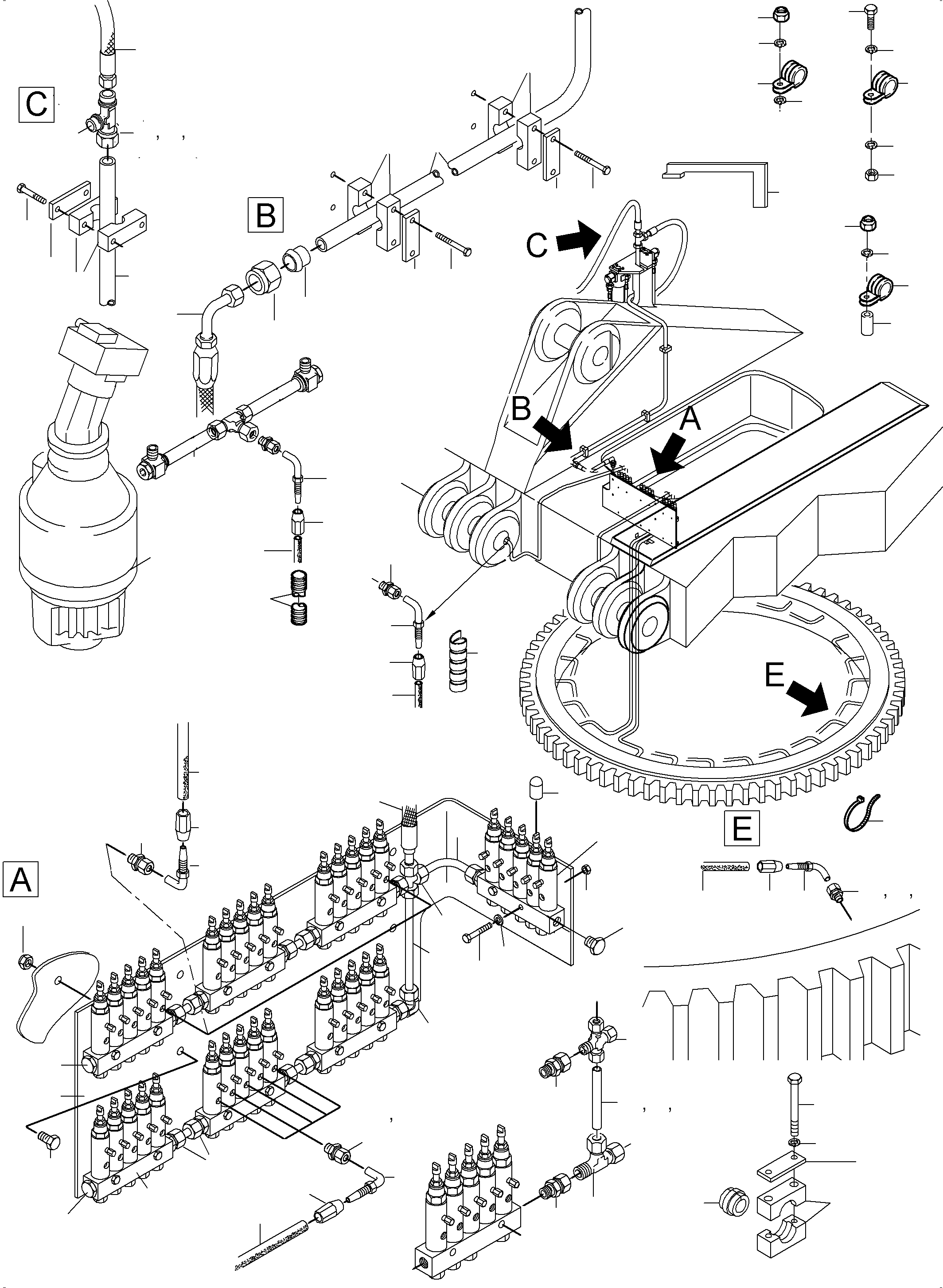 Соединительный штуцер 516 838 98 KOMATSU