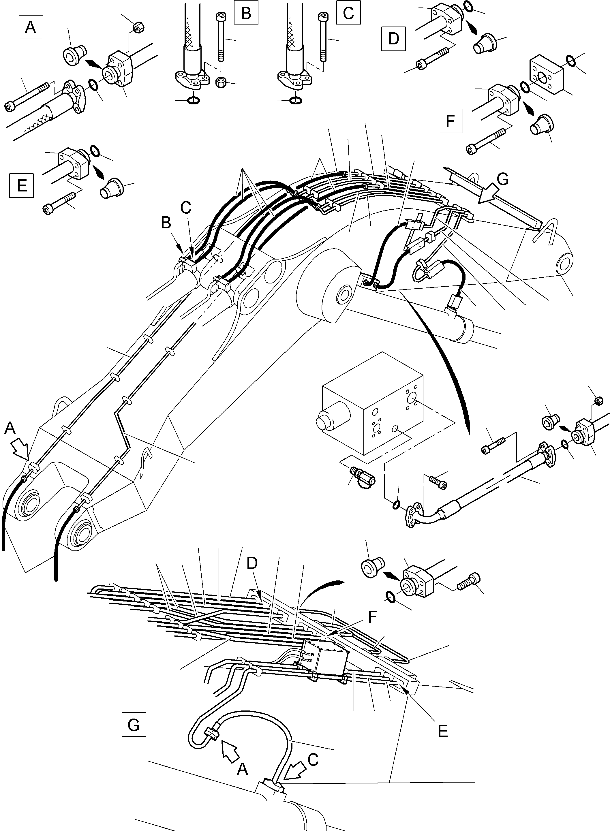 Pipe assy. ø38 795 669 73 KOMATSU