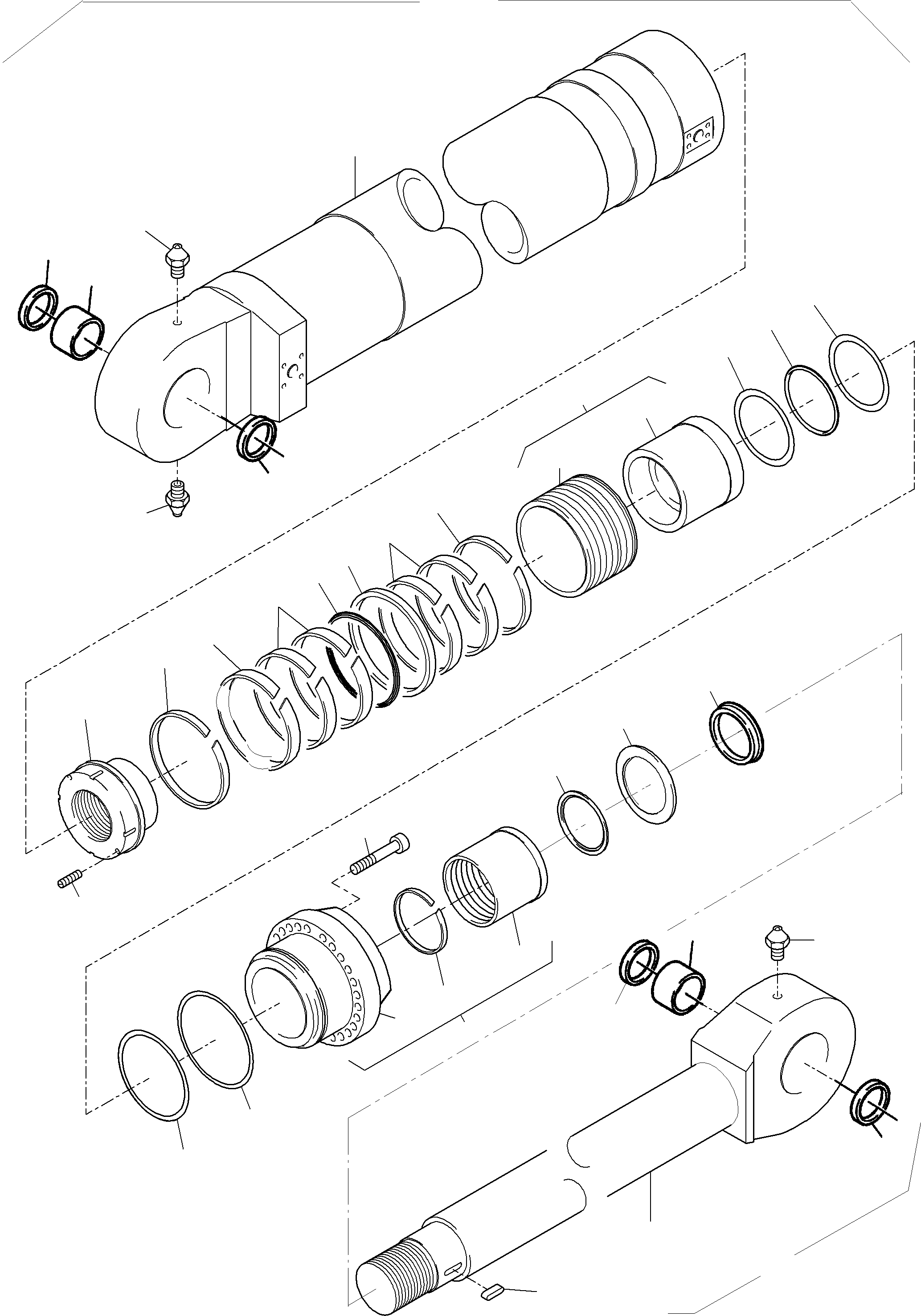 Piston rod assy. incl. fig.-no. 03,04,24,34 796 453 73 KOMATSU
