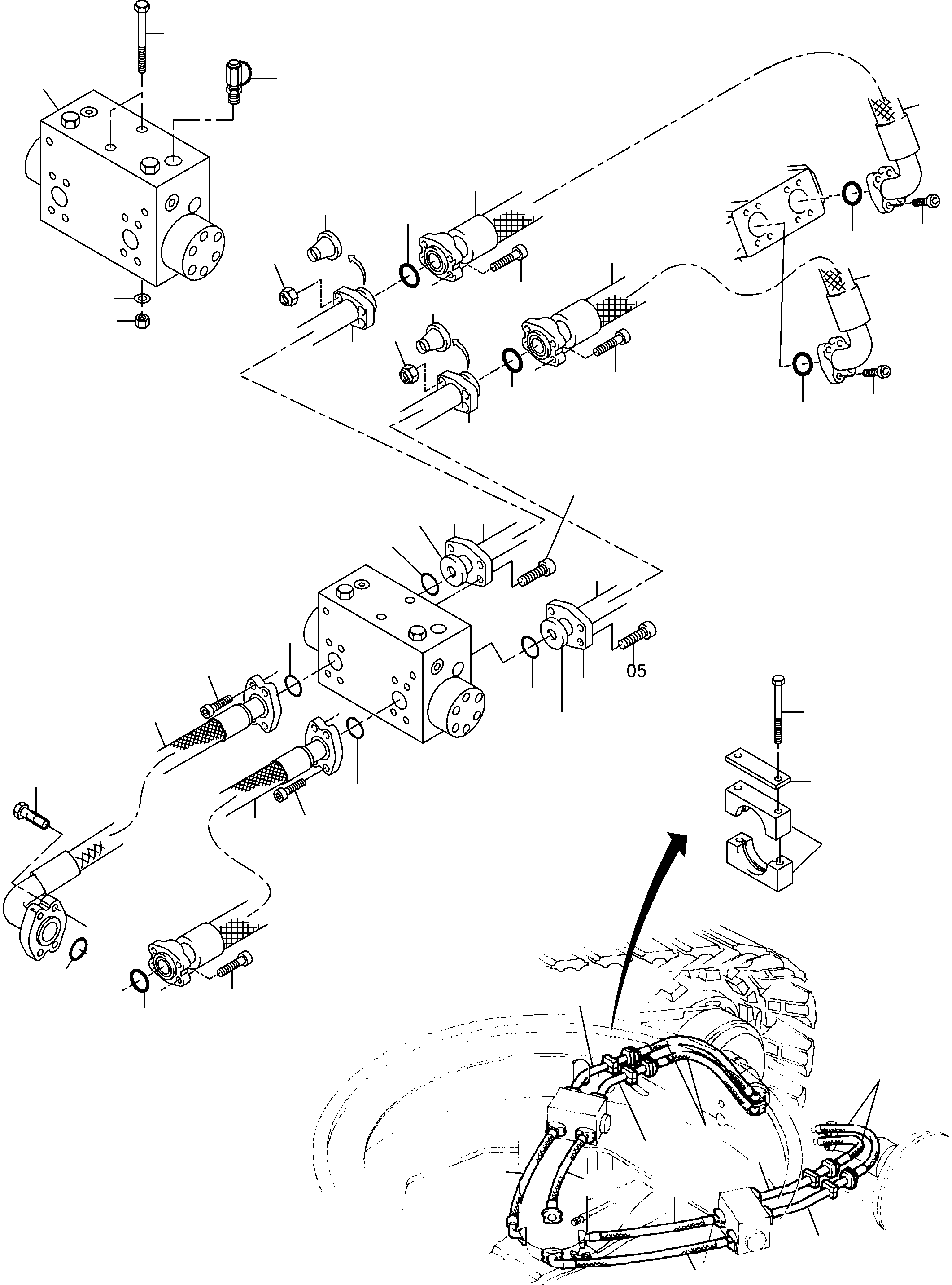 Труба в сборе 795 692 73 KOMATSU