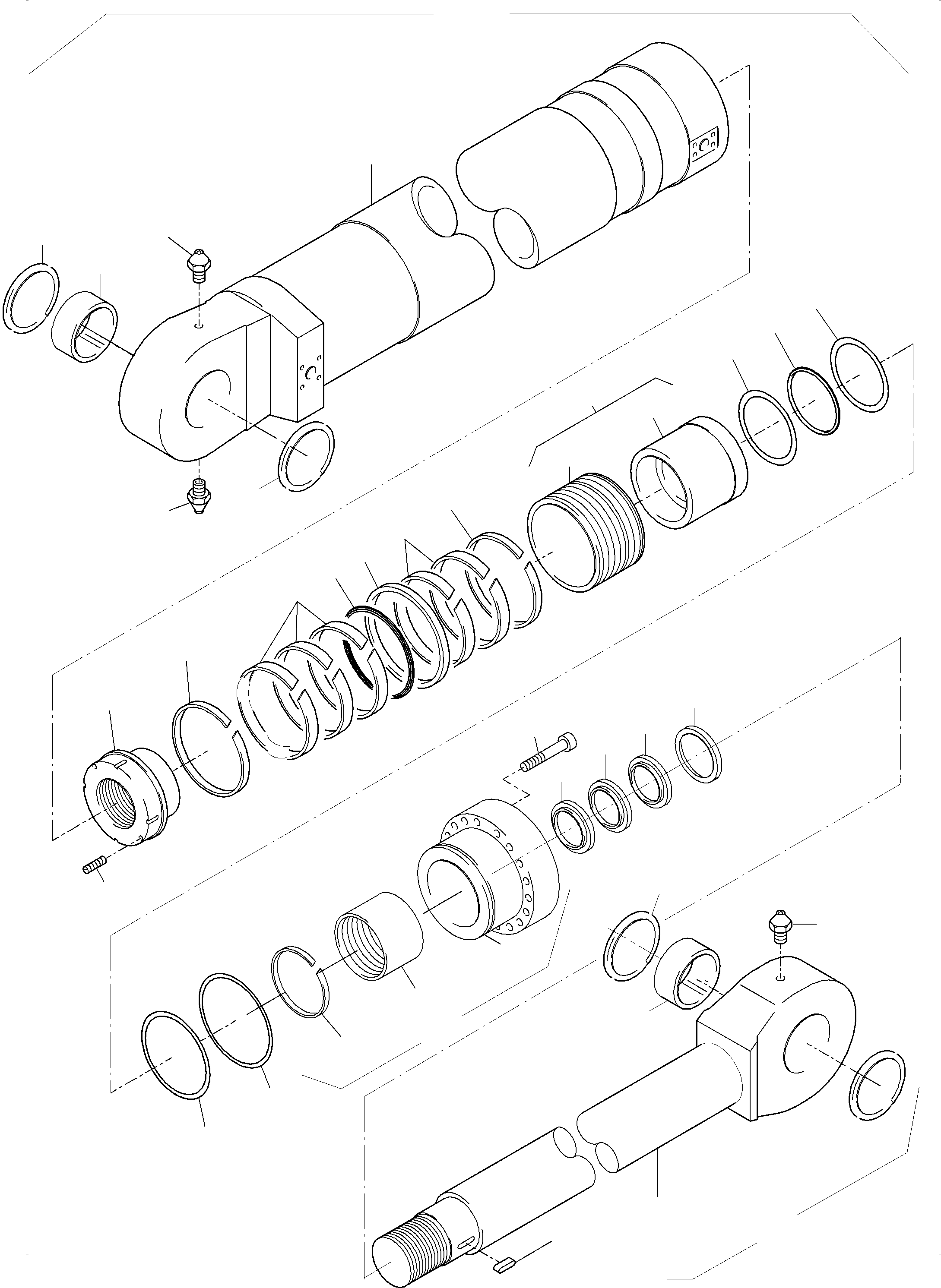 Seal kit for sealing flange fig-nos: 17,18,24-26 797 941 73 KOMATSU