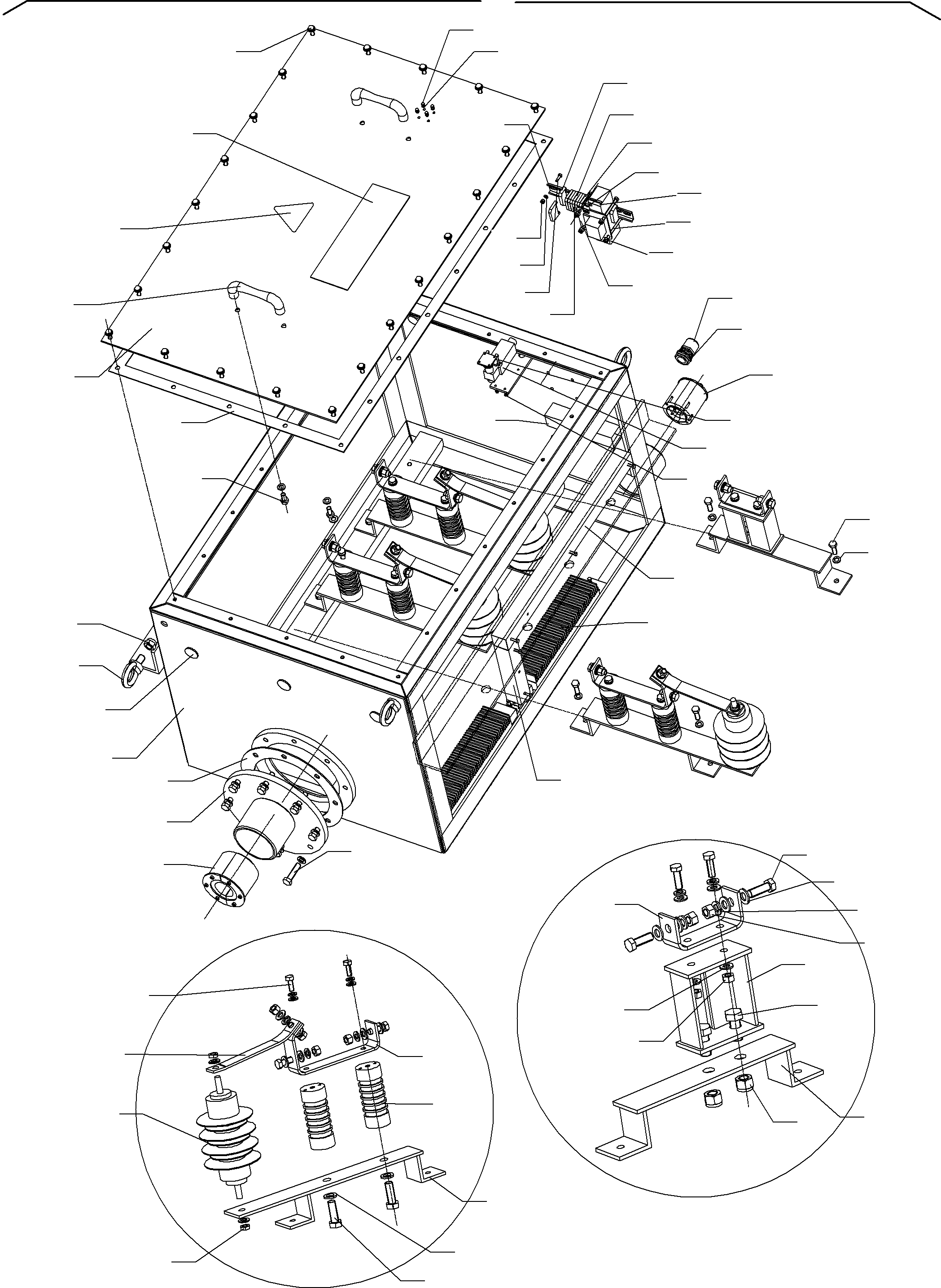 Connection box with overvoltage protection assy. 939 861 40 KOMATSU