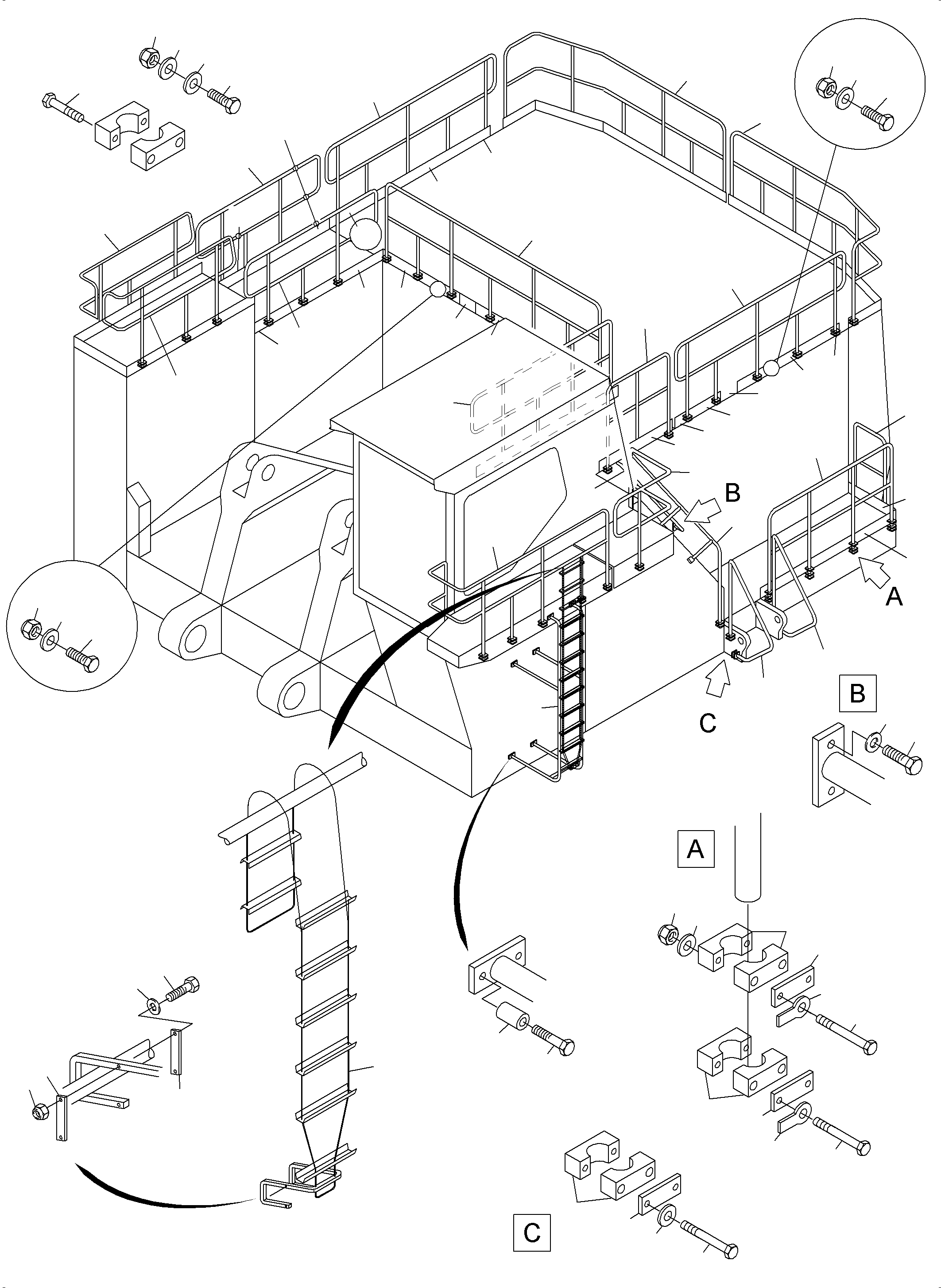 Emergency jack 946 181 40 KOMATSU