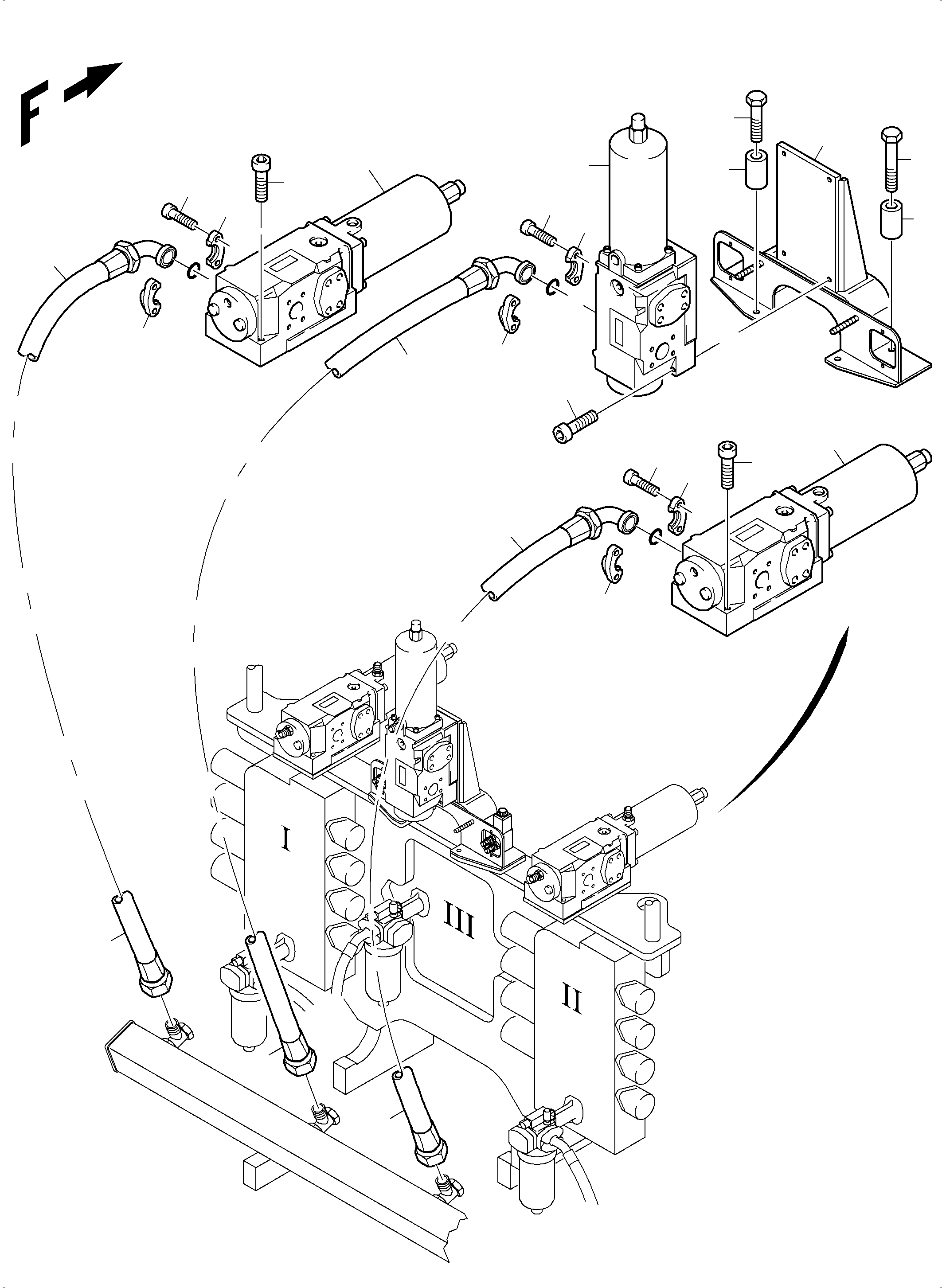 Соединительный блок 928 887 40 KOMATSU