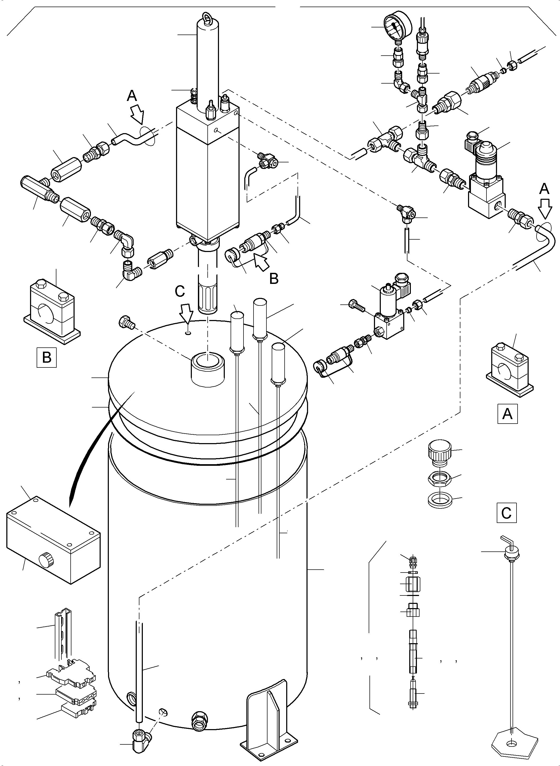 Lube pump station 941 748 40 KOMATSU