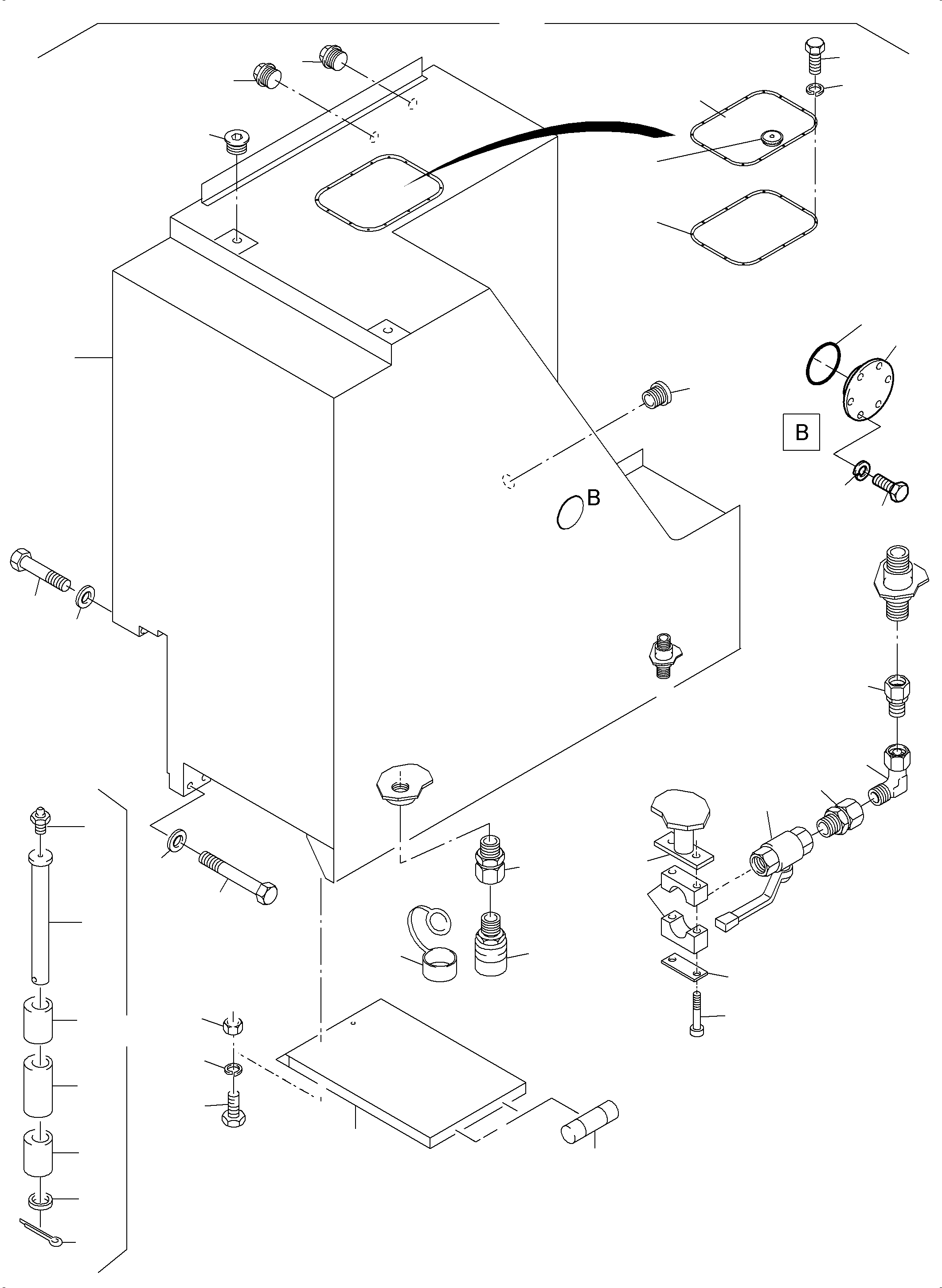 Cover consist of fig no 115 926 987 40 KOMATSU