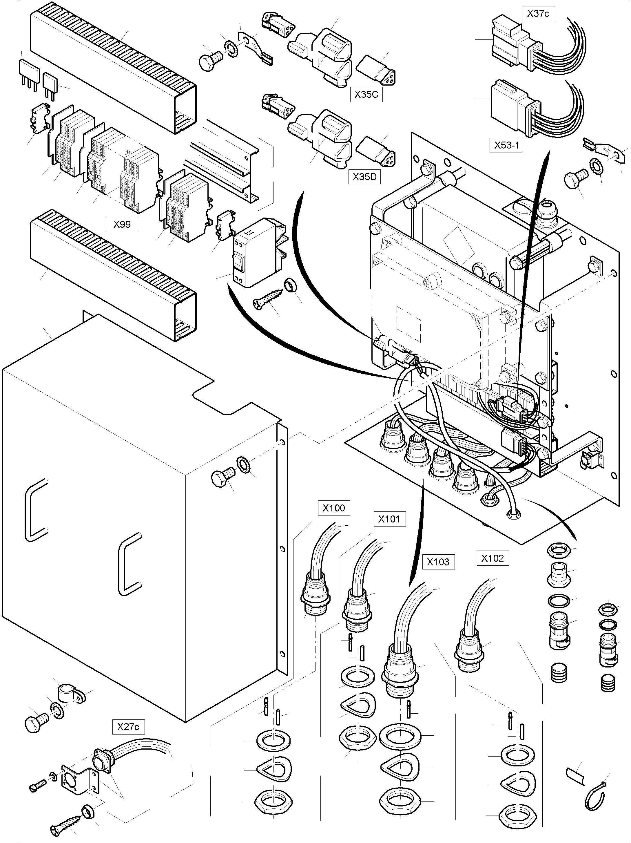 Кабельное соединение 941 792 40 KOMATSU