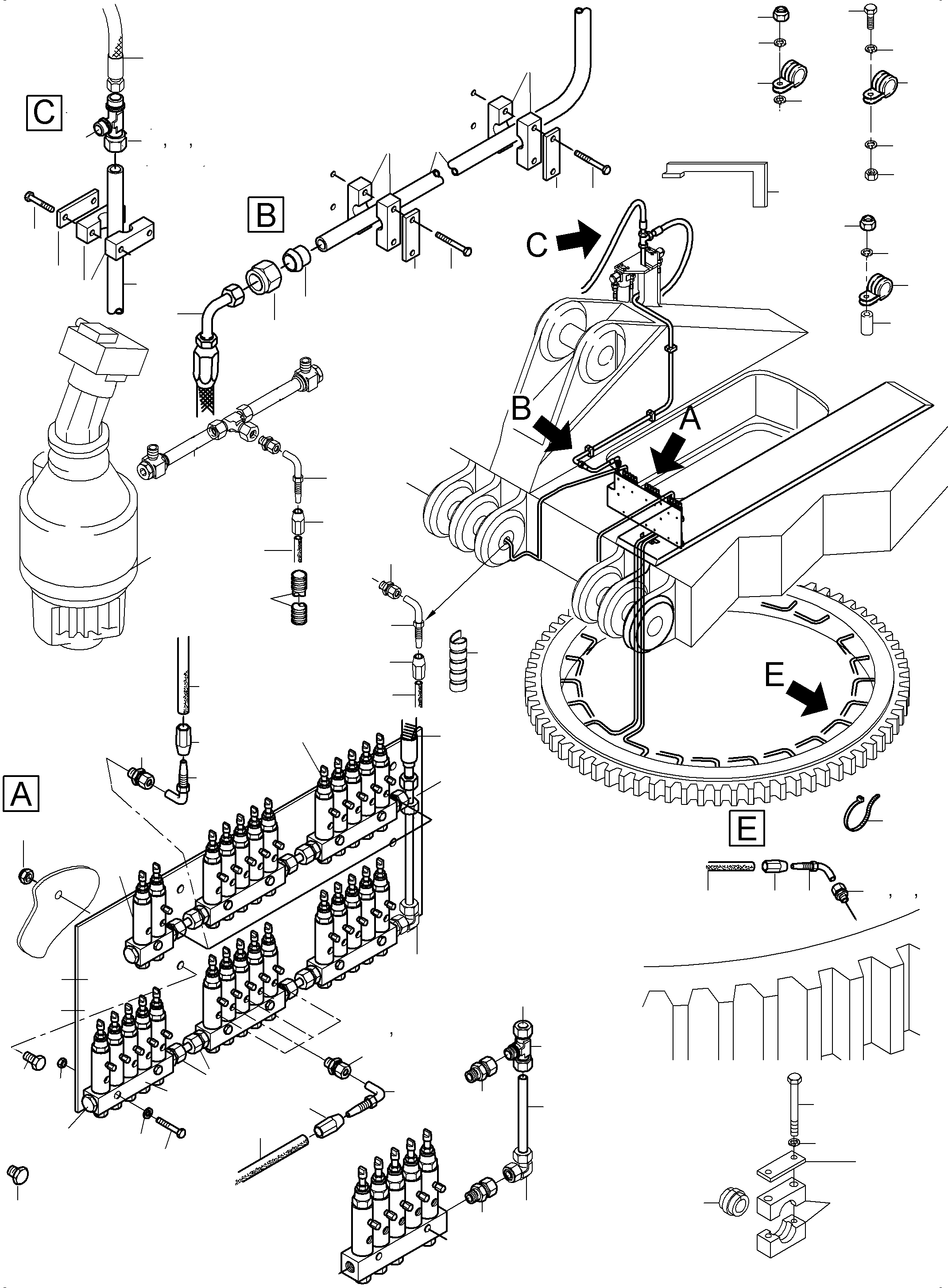 Монтажная пластина 954 607 40 KOMATSU