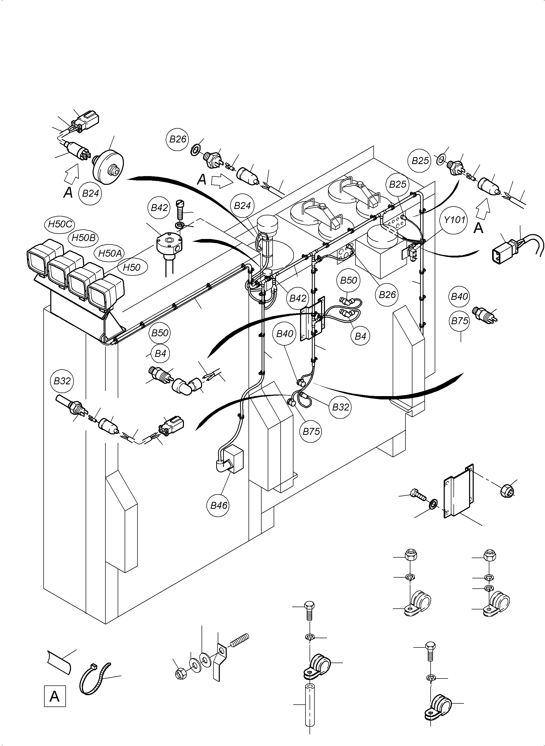 Level probe 950 346 40 KOMATSU