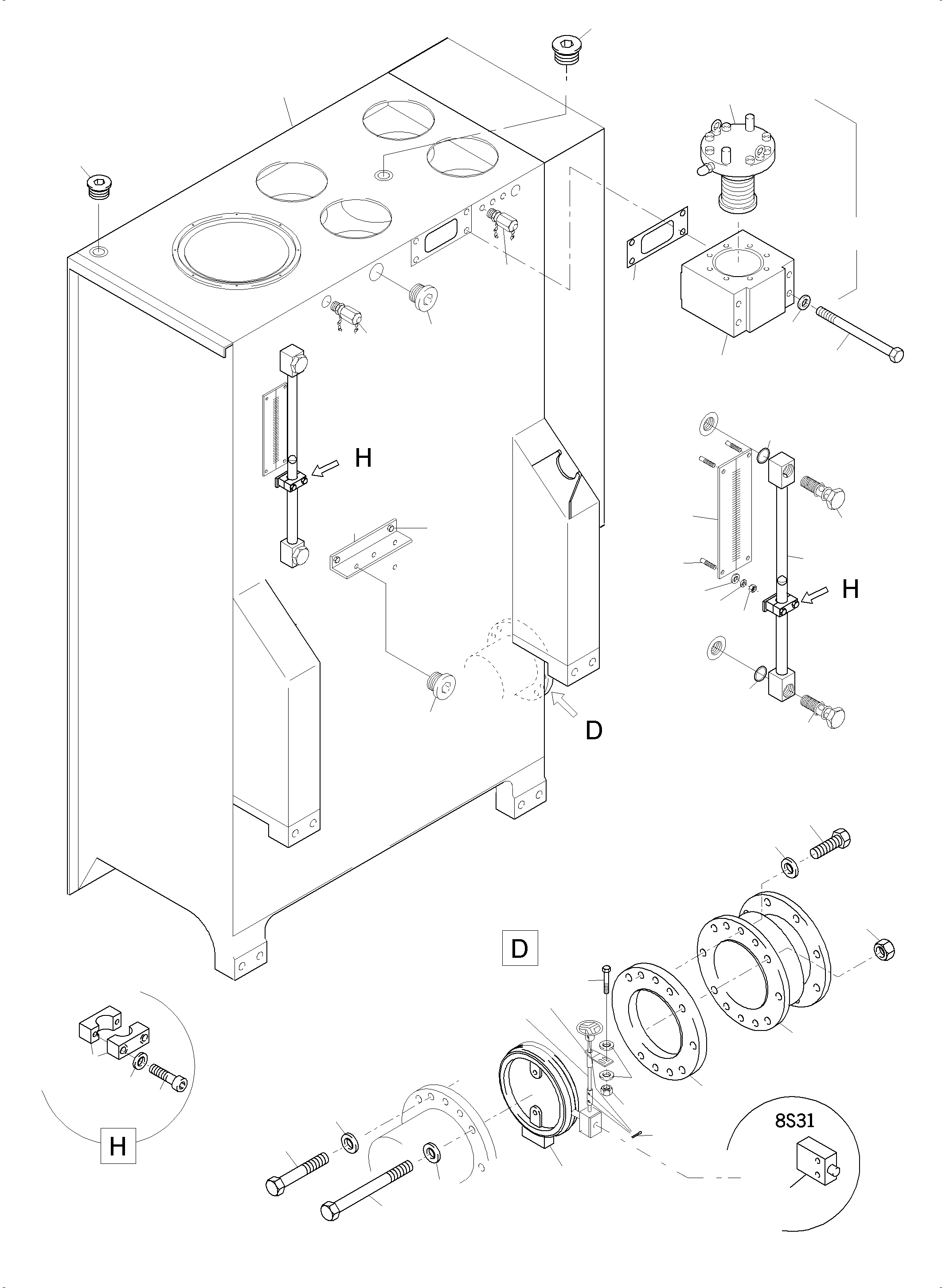 Hose assy. (Cold weather design) 940 141 40 KOMATSU