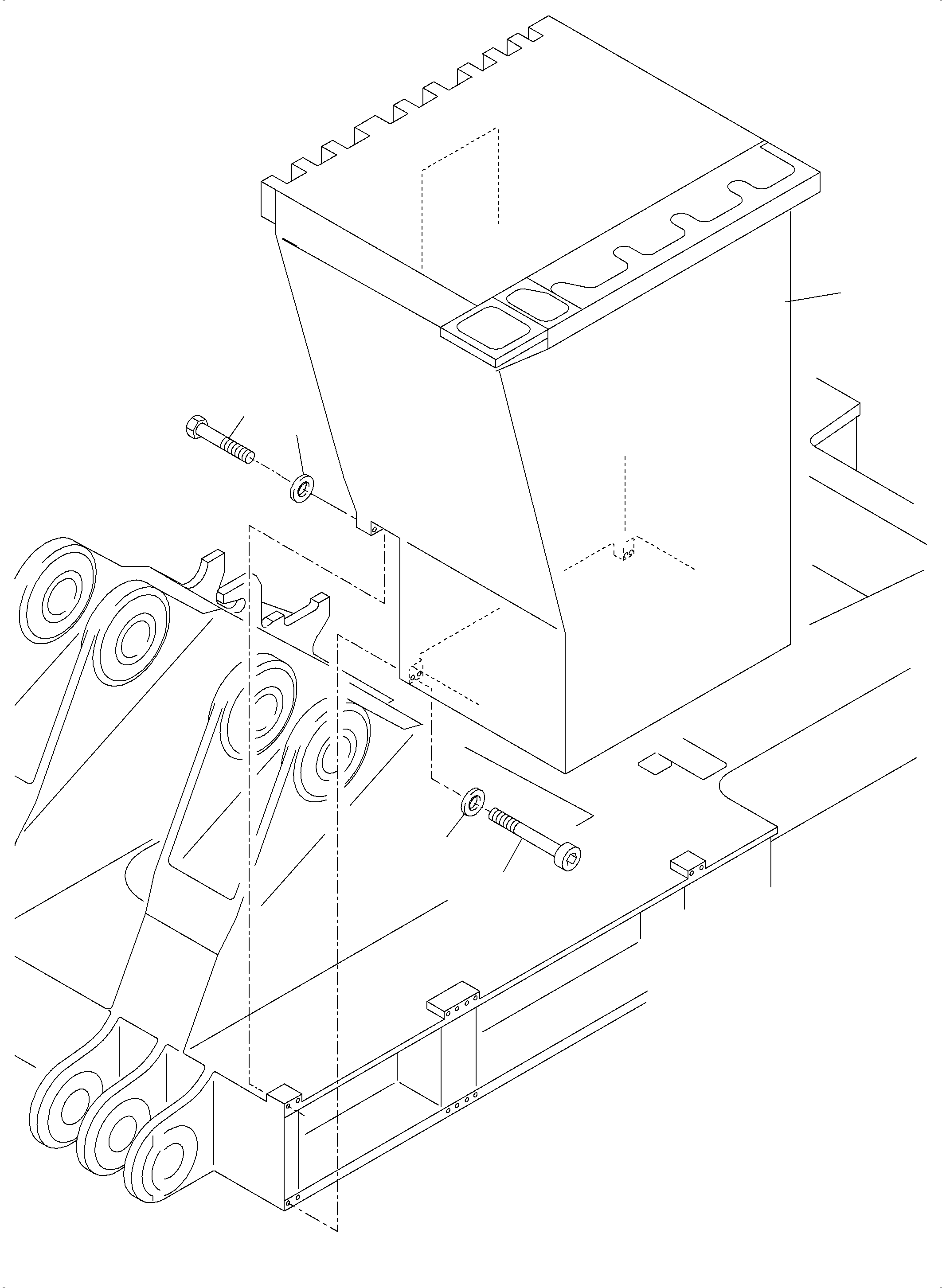 Cab support 959 576 40 KOMATSU