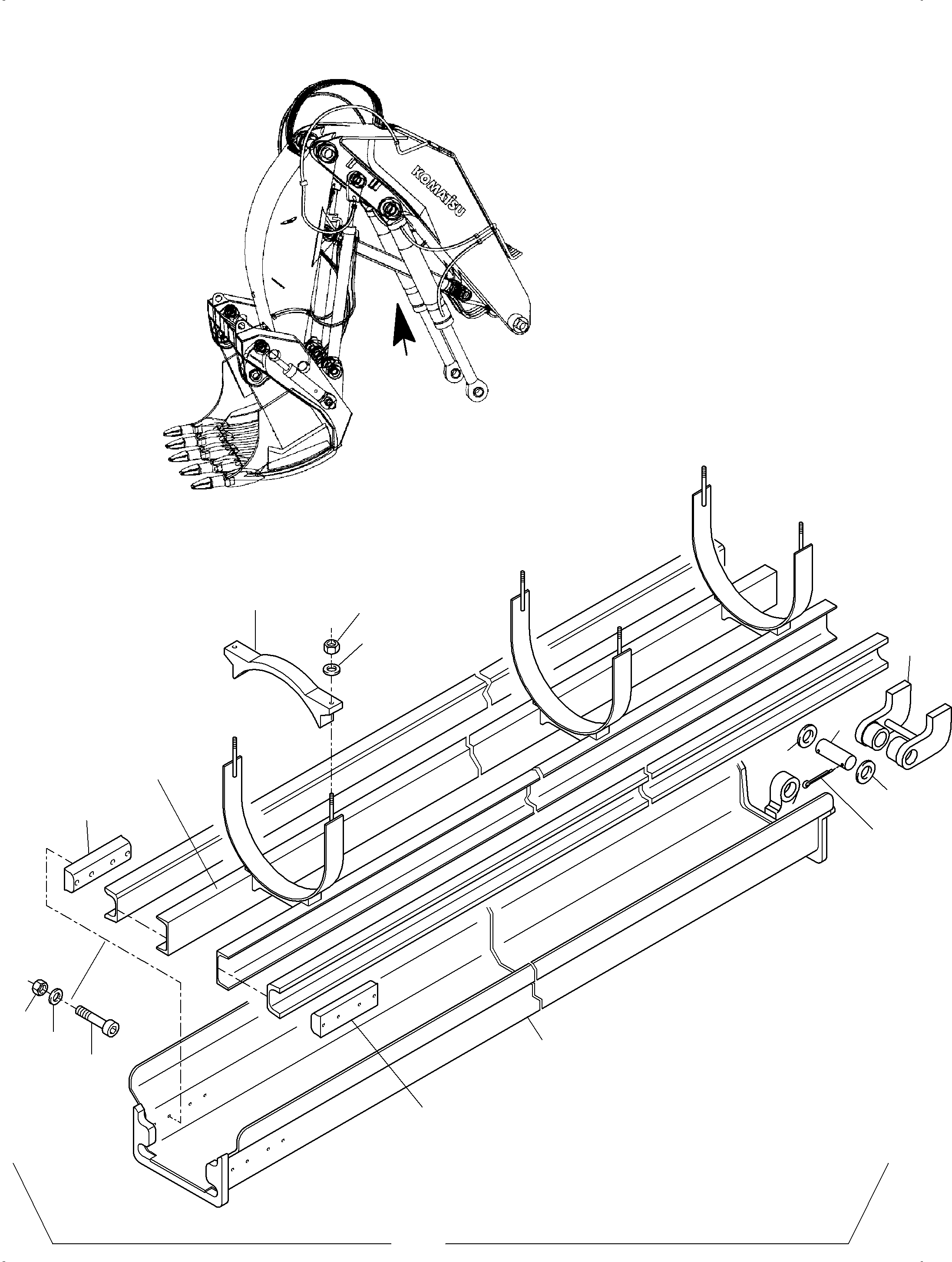 Fork 908 929 40 KOMATSU