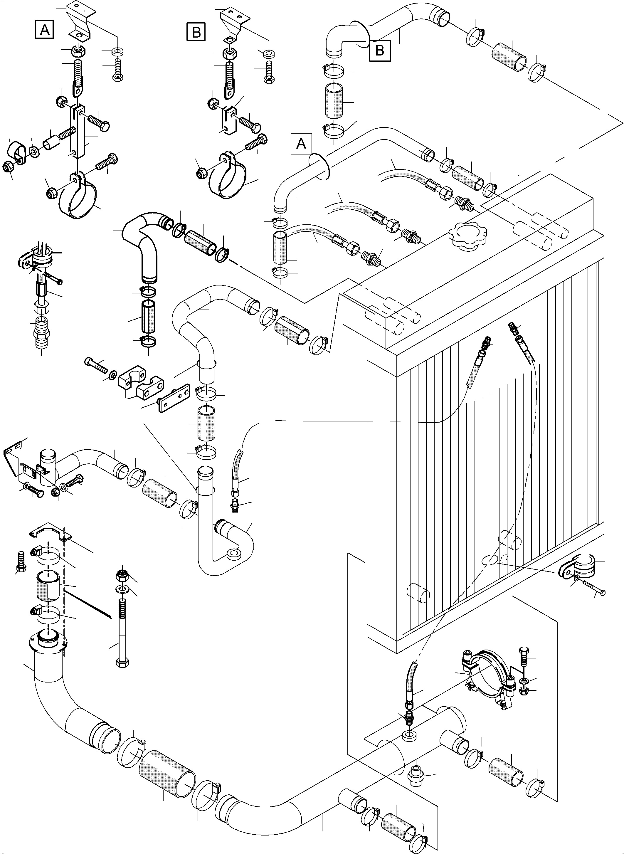 Комплект хомутов 515 792 98 KOMATSU