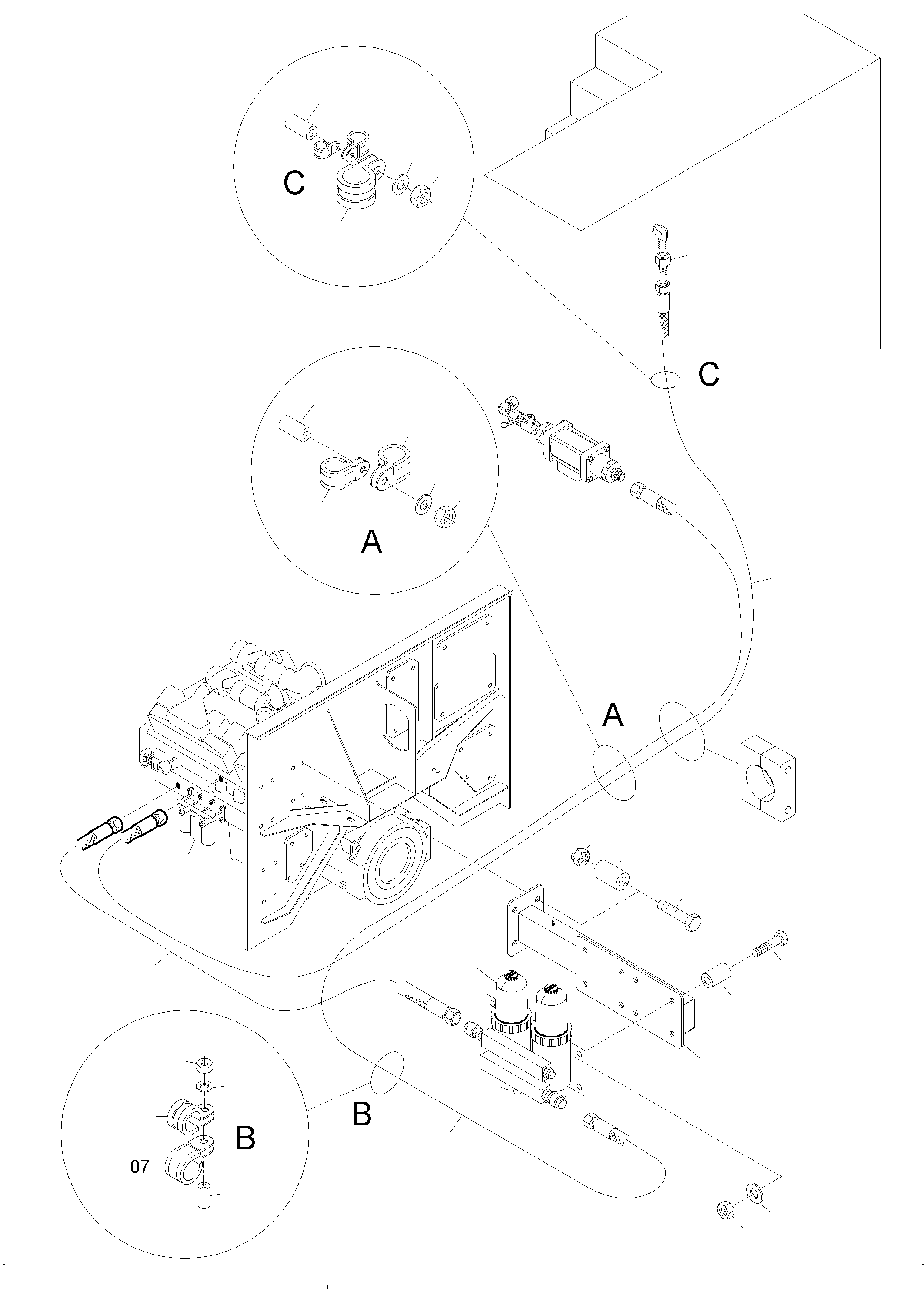 Соединительный штуцер 551 457 40 KOMATSU