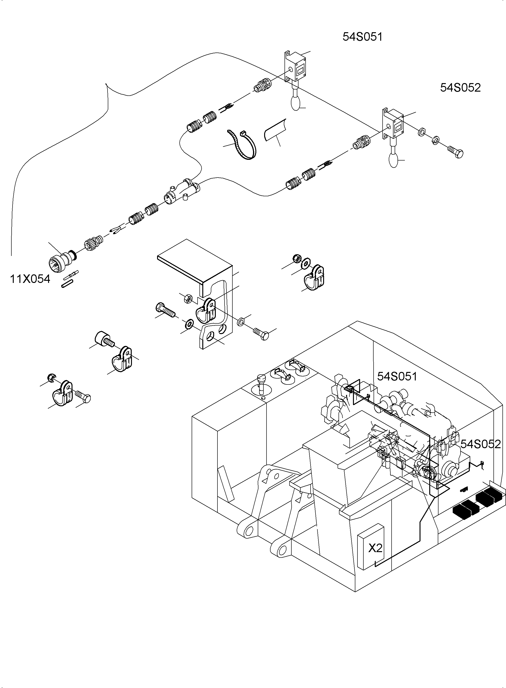 Pull switch, without LED 941 669 40 KOMATSU