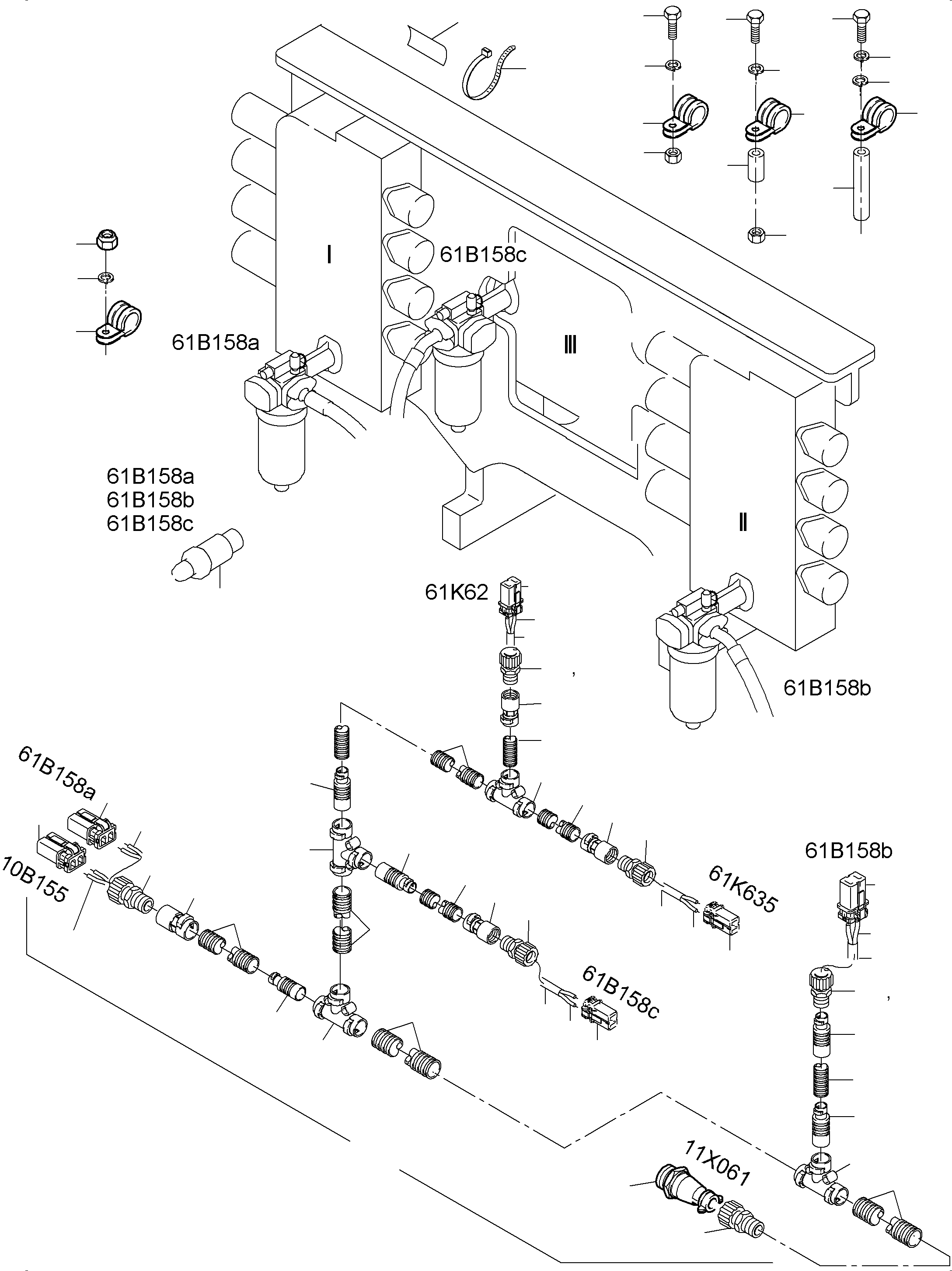 Жгут проводов - Support, control unit fig nos. 17-39 963 751 40 KOMATSU