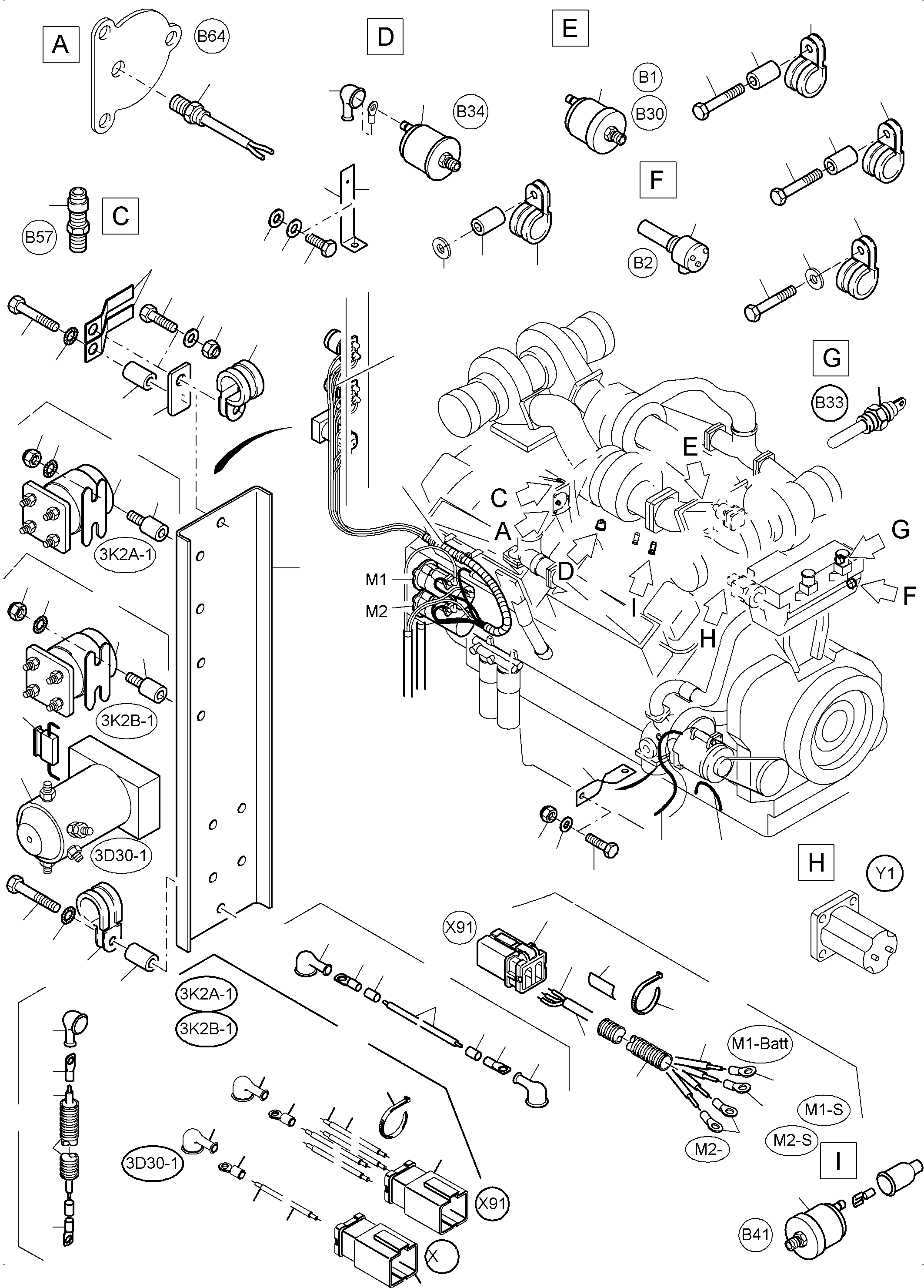 Harness X99 - Amplifier 963 773 40 KOMATSU