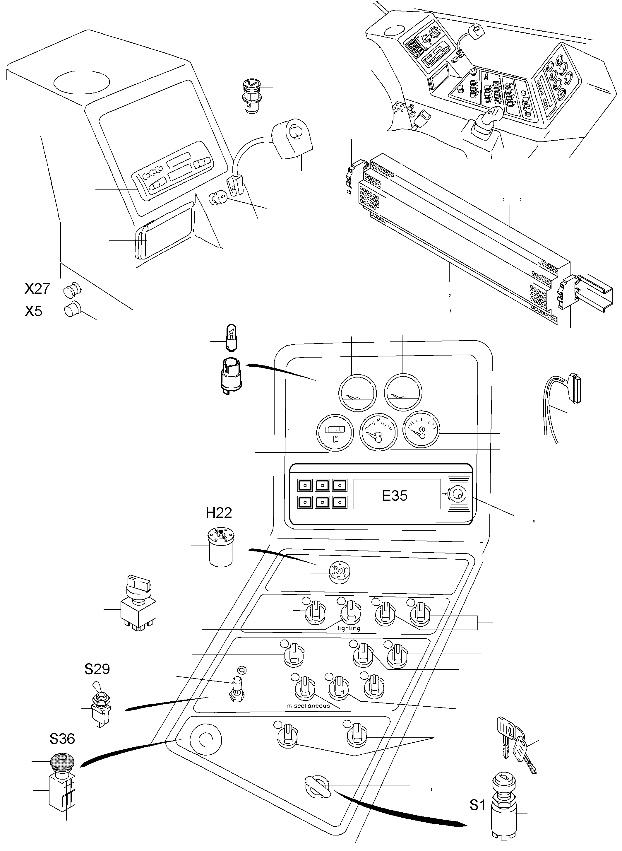 Turn switch, 1-stage 951120 40 KOMATSU