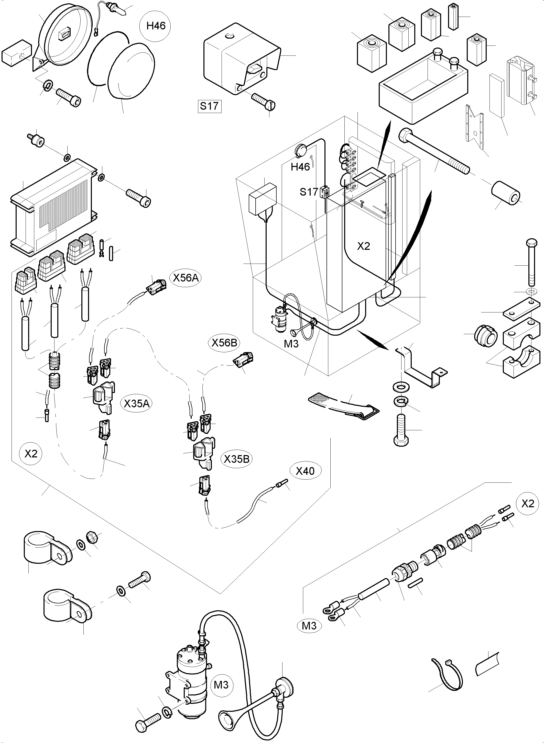 Rubber clamp 906 759 40 KOMATSU