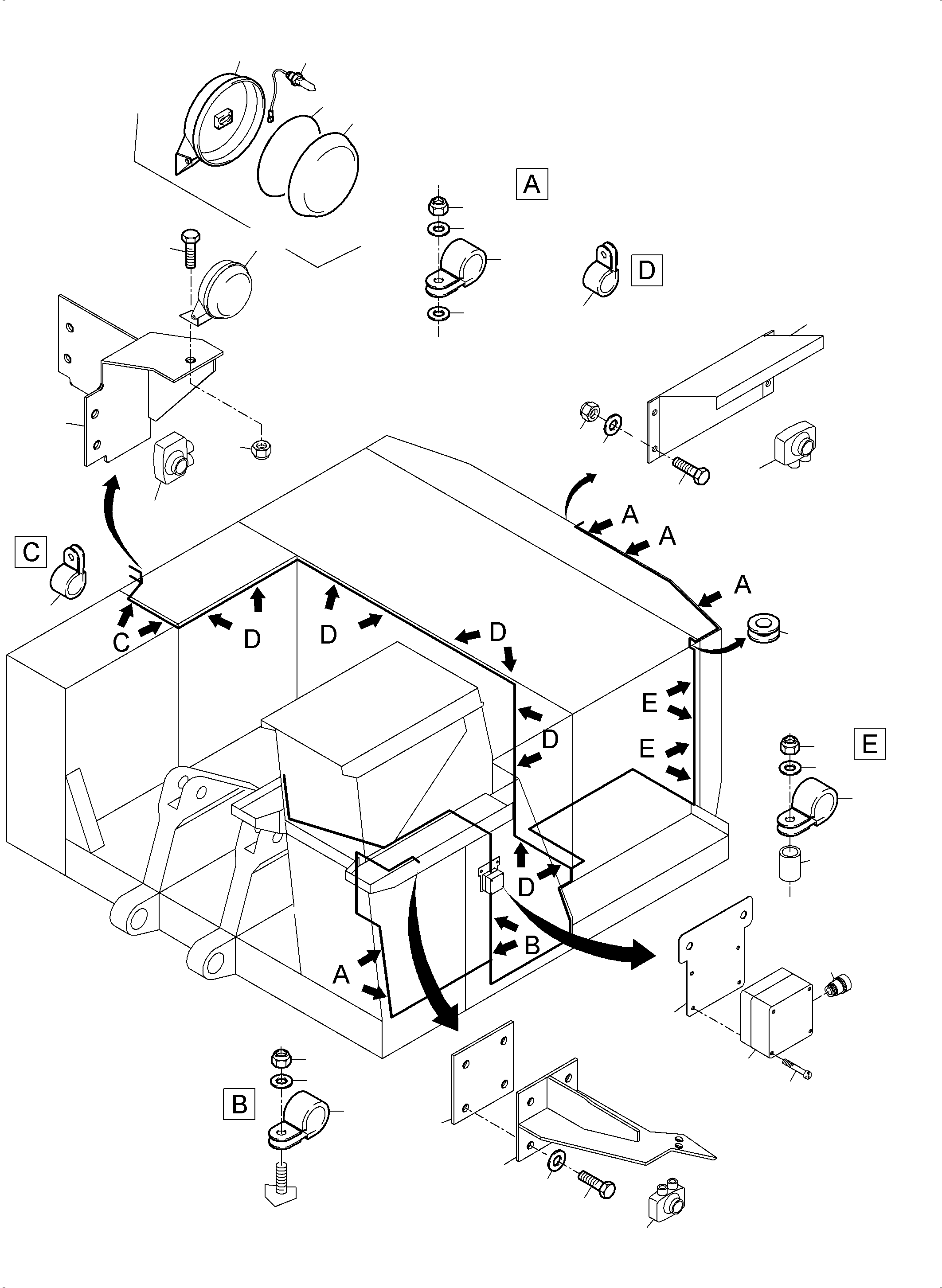 Кабельная гайка 515 985 98 KOMATSU