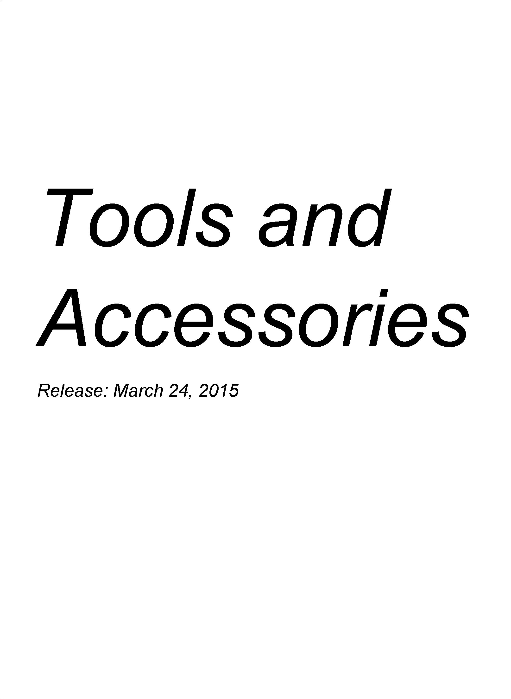 Tools and Accessories 799 999 73 KOMATSU