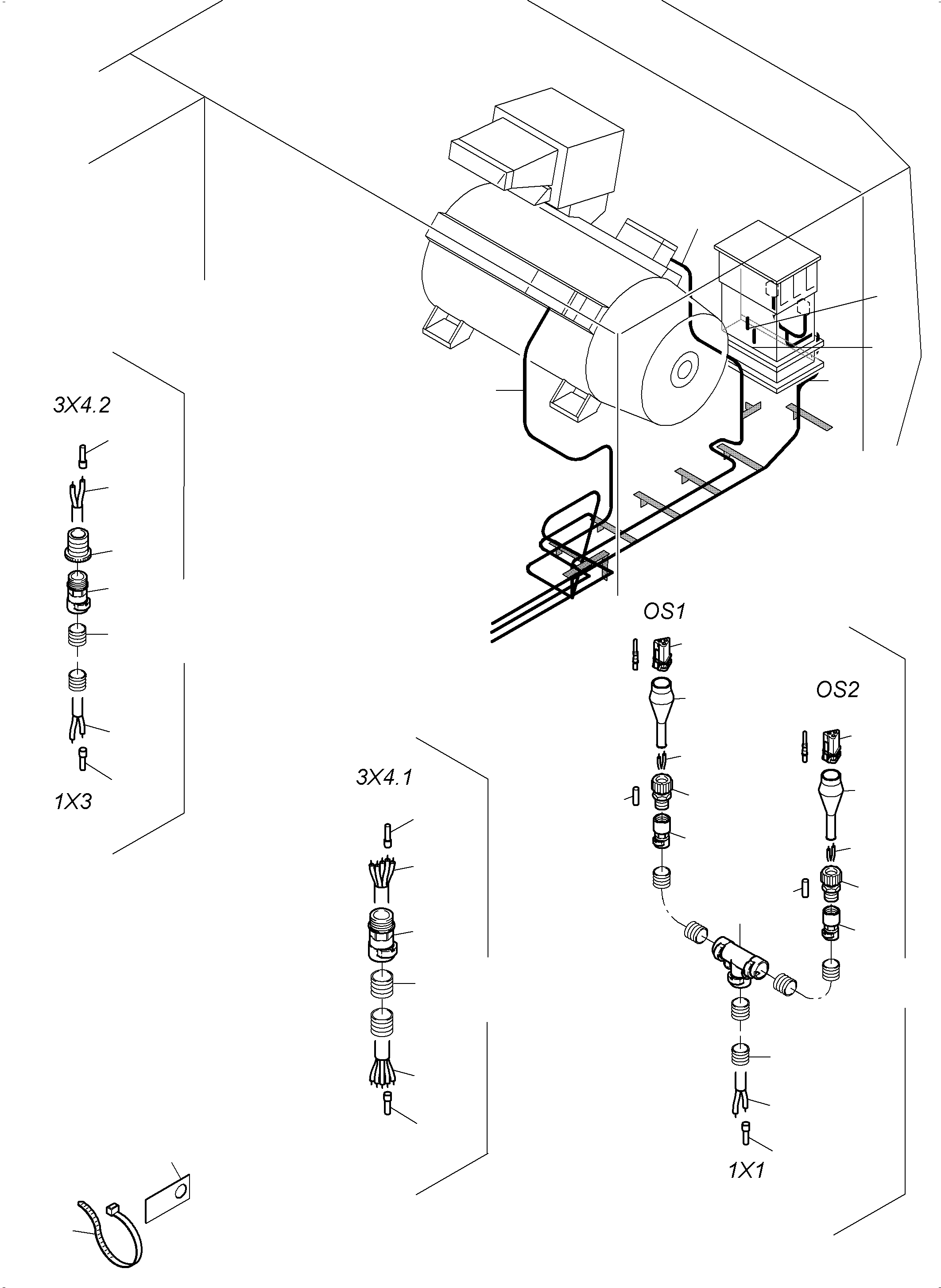 Cable Fixing 977 570 40 KOMATSU
