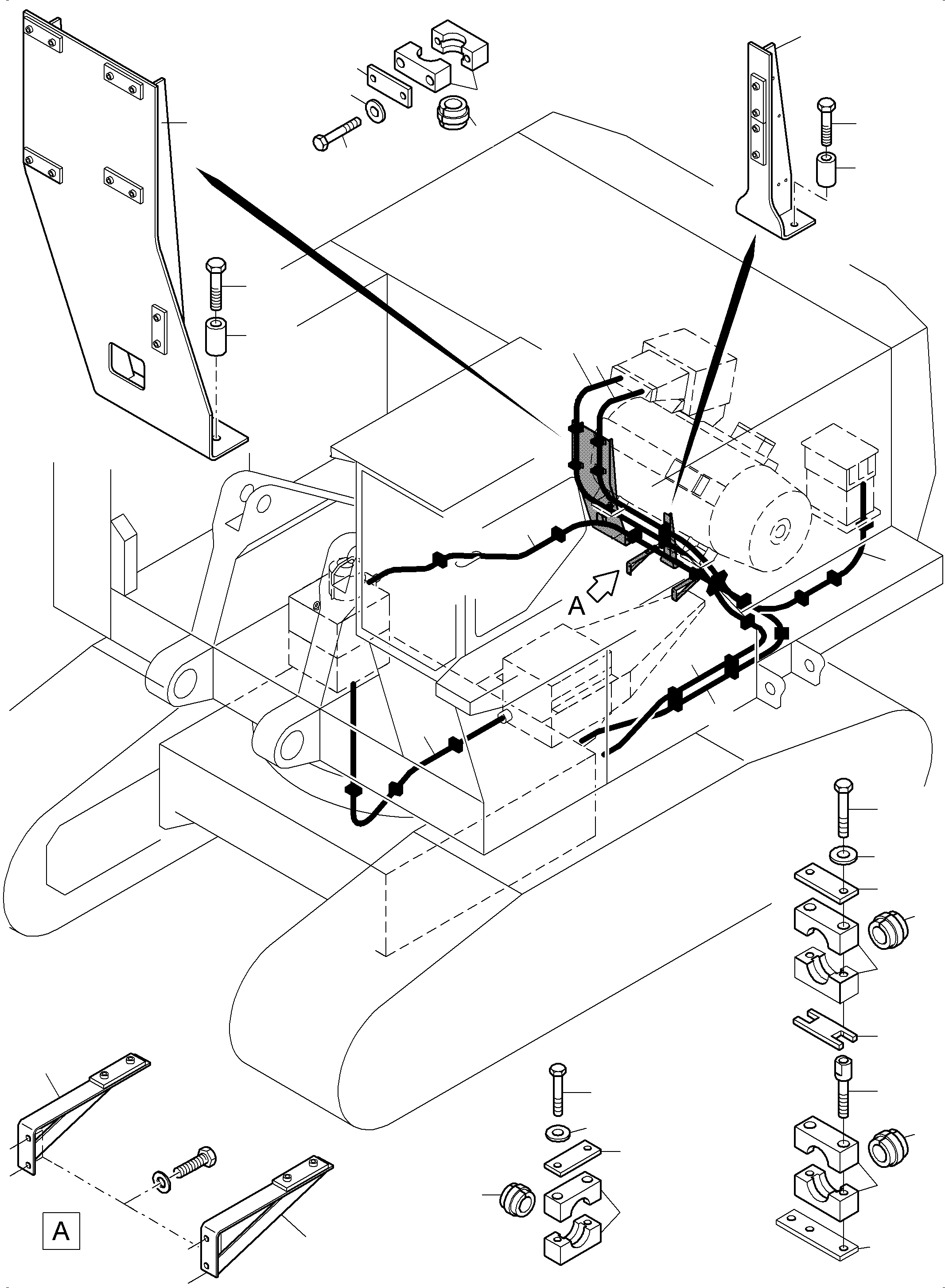 Cable Fixing 977 575 40 KOMATSU