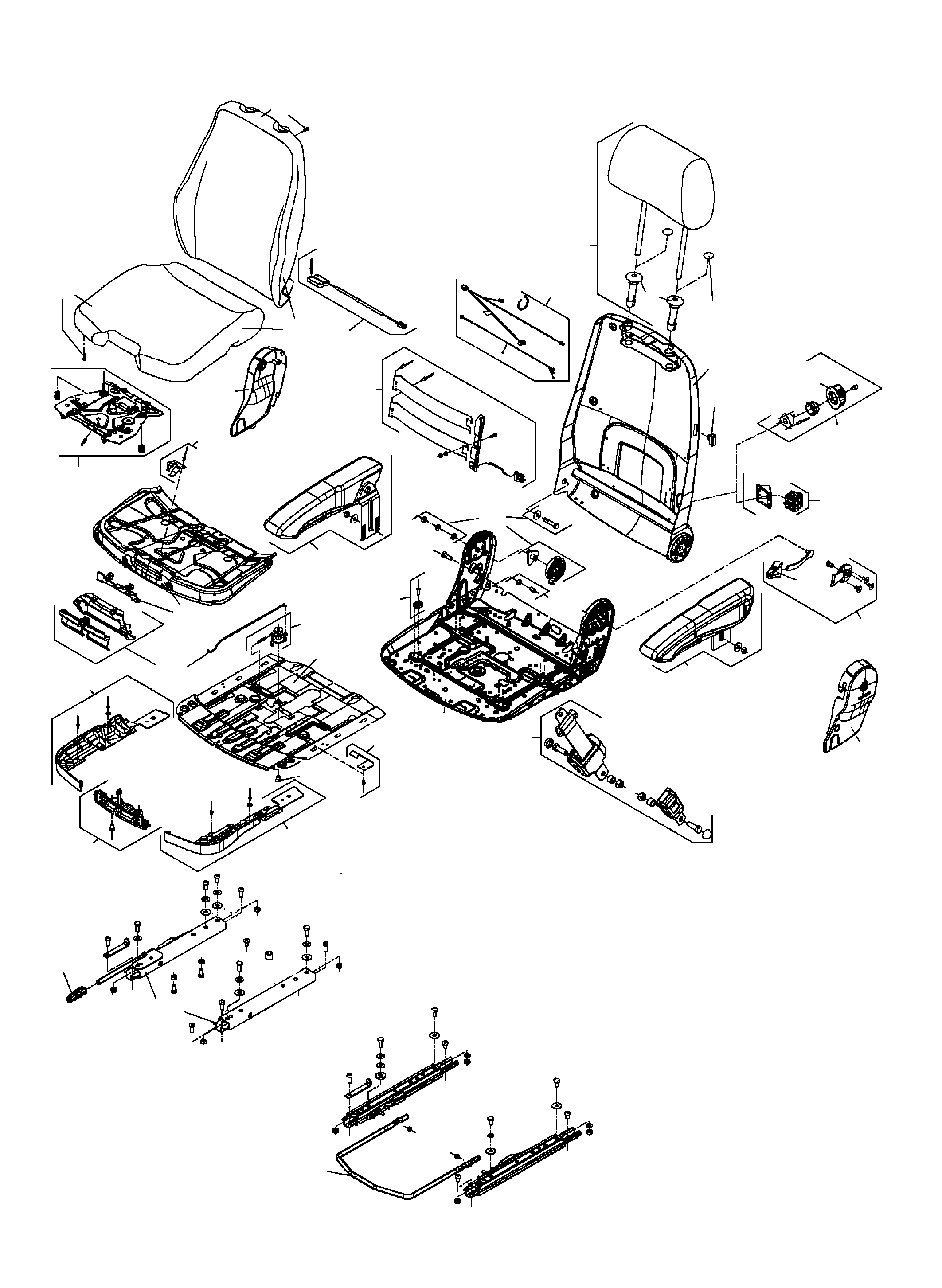 Control assy. for height adjustment 799 520 73 KOMATSU