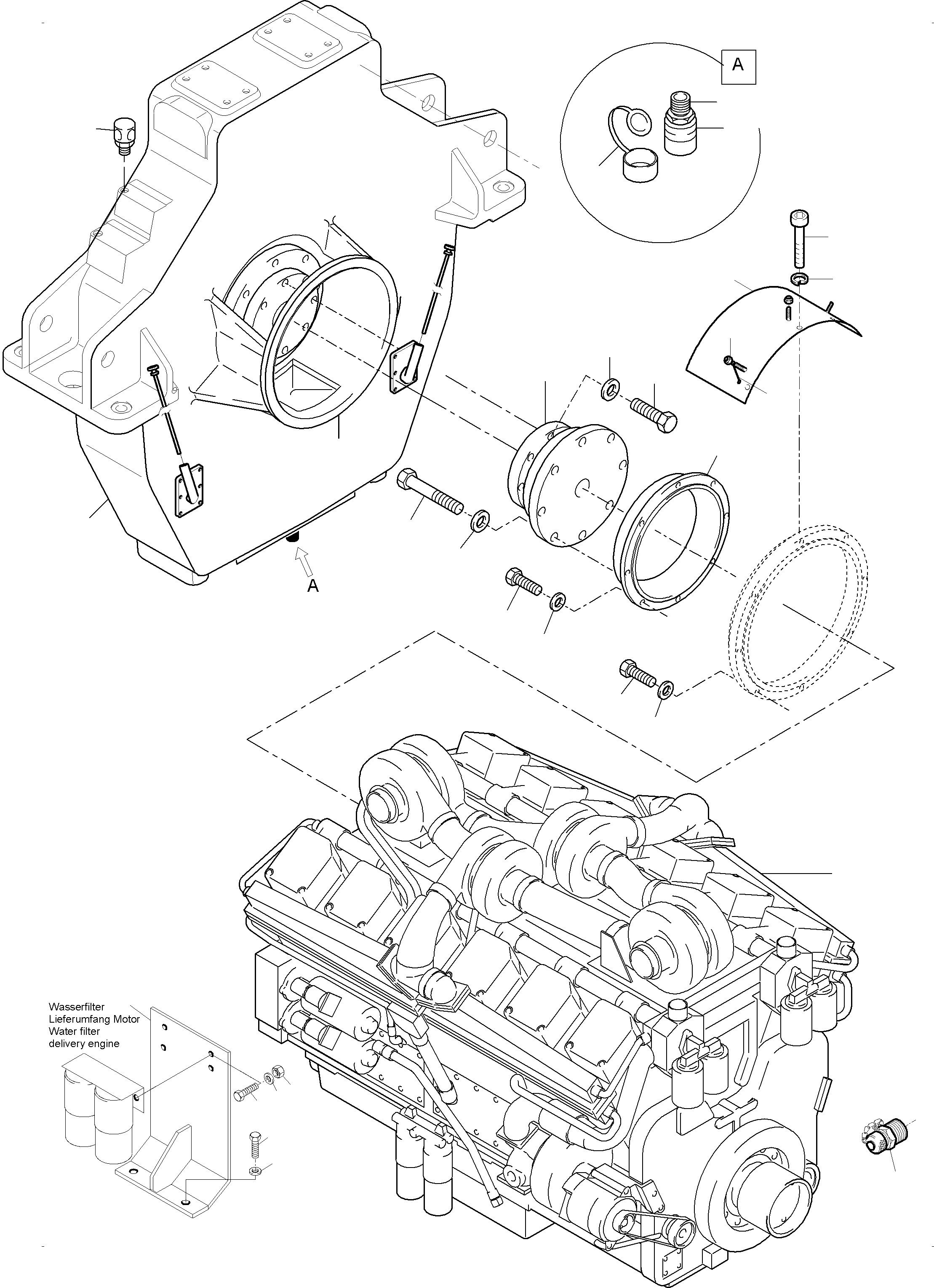 Diesel Engine 898 164 40 KOMATSU