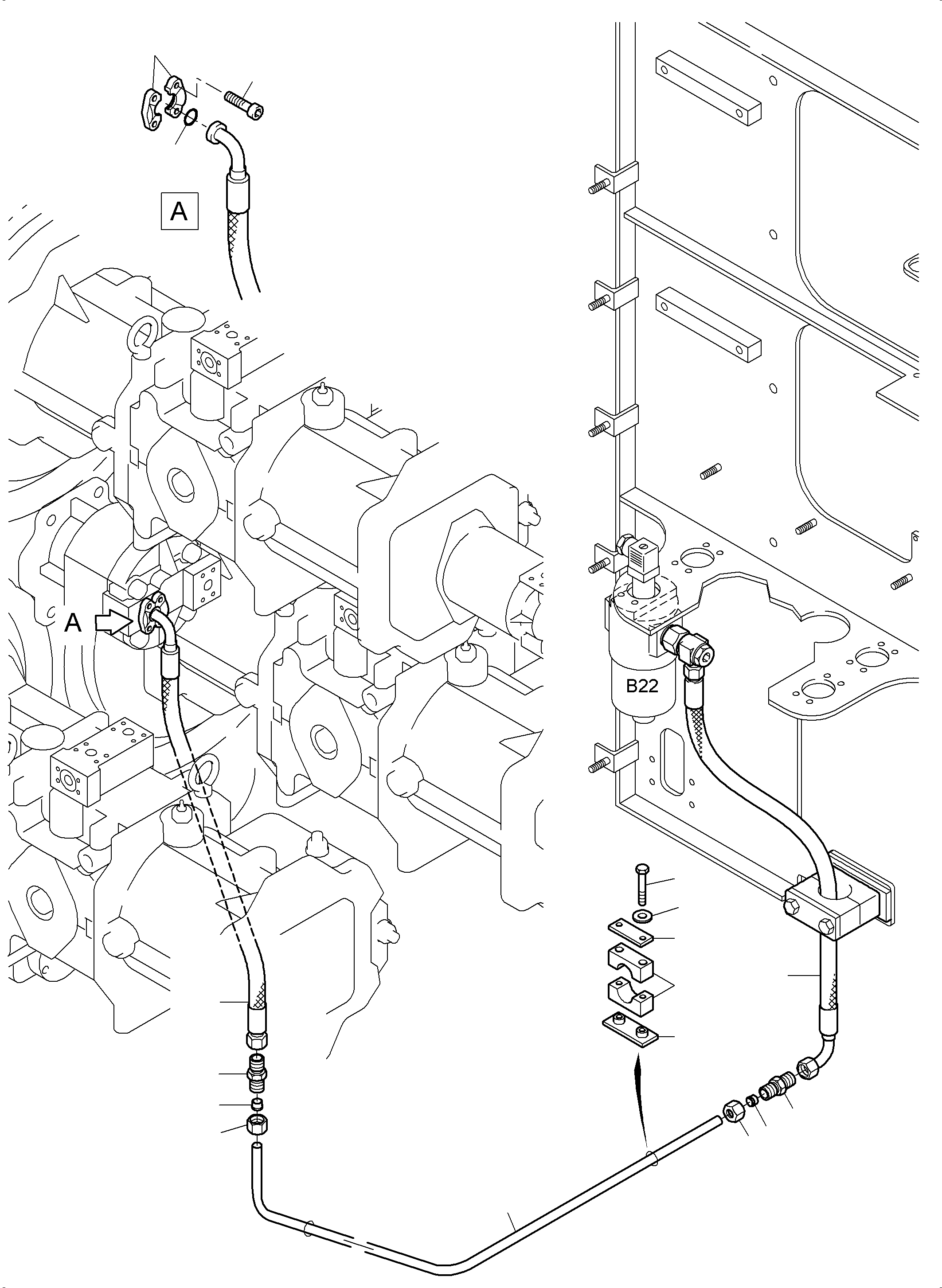 Труба 977 528 40 KOMATSU