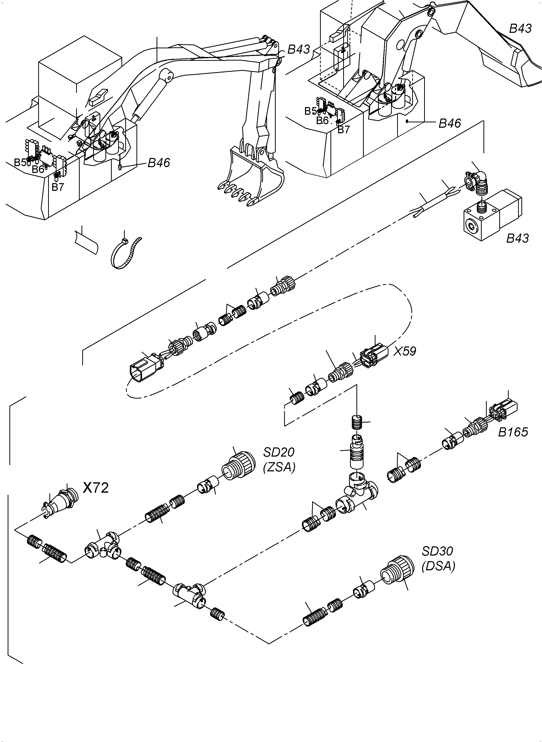Harness Lubrication 977 511 40 KOMATSU