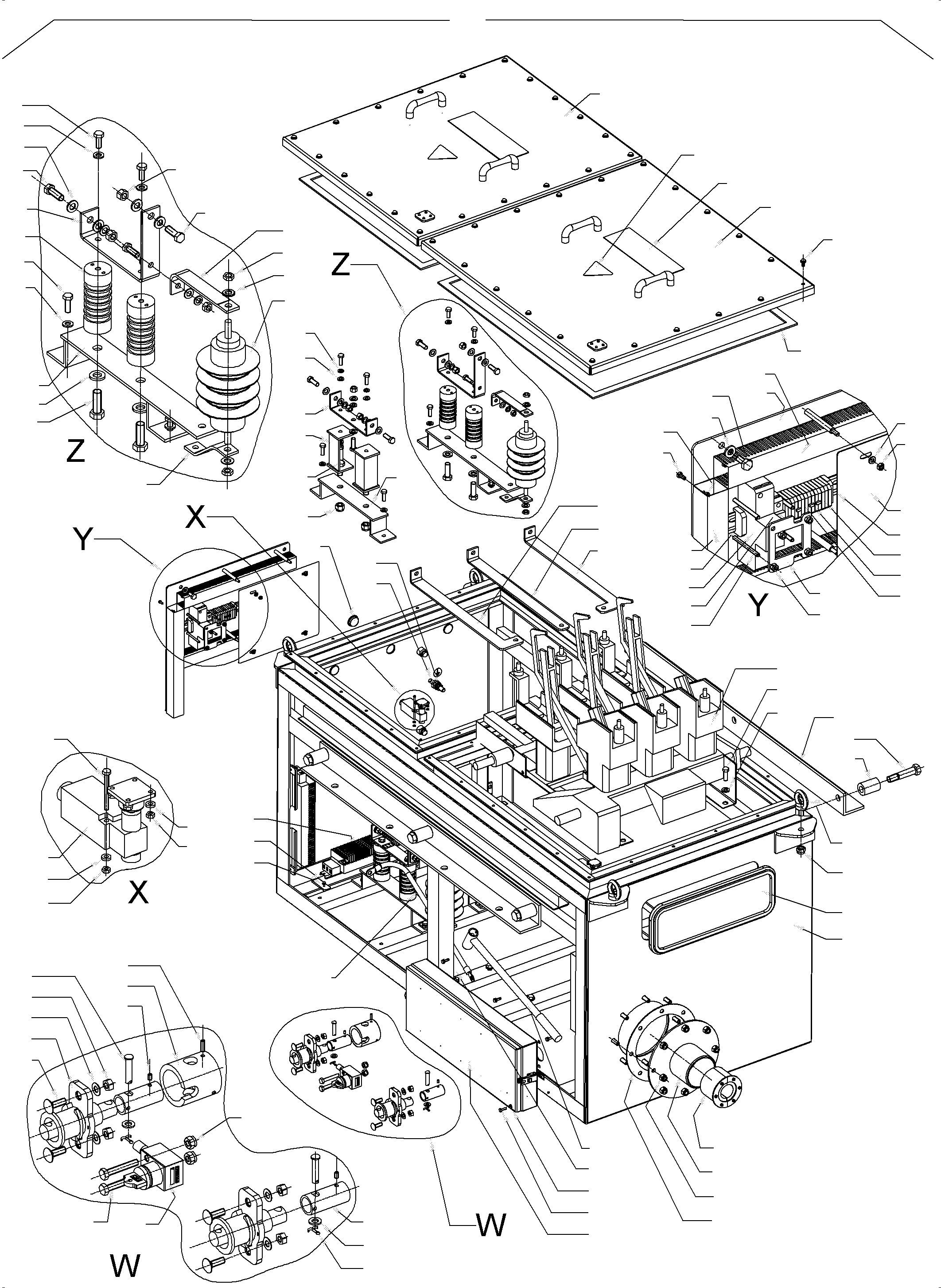 Connection box assy. 974 197 40 KOMATSU