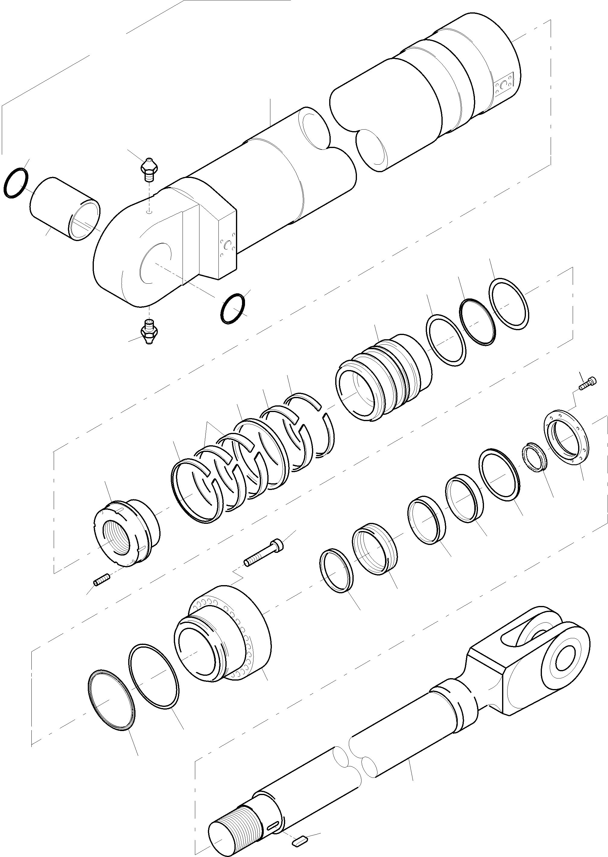 Sealing kit-piston consist. of fig-nos: 08,10,11,20,21 799 874 73 KOMATSU