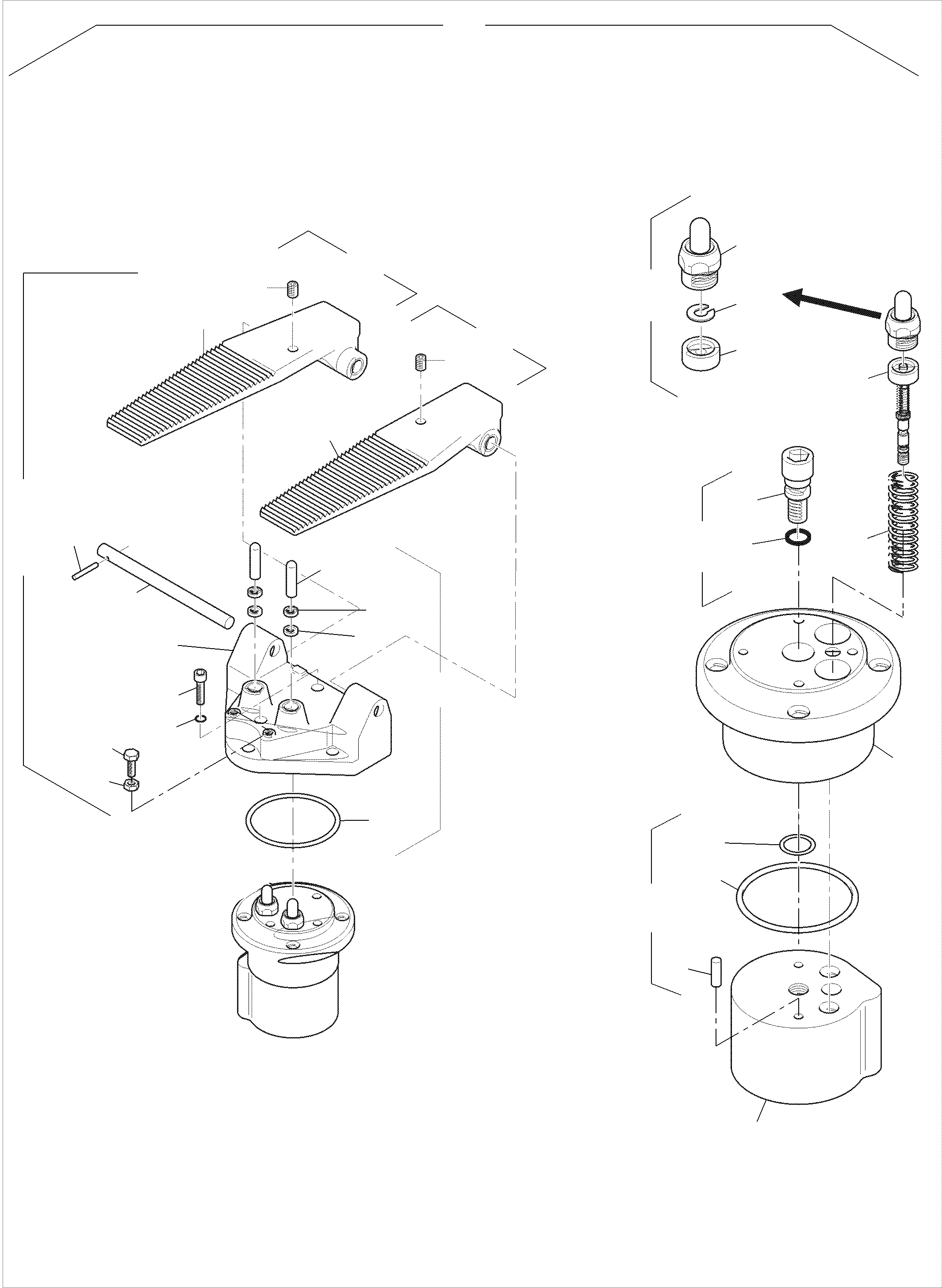Left pedal kit consists of: 15+27 799 970 73 KOMATSU