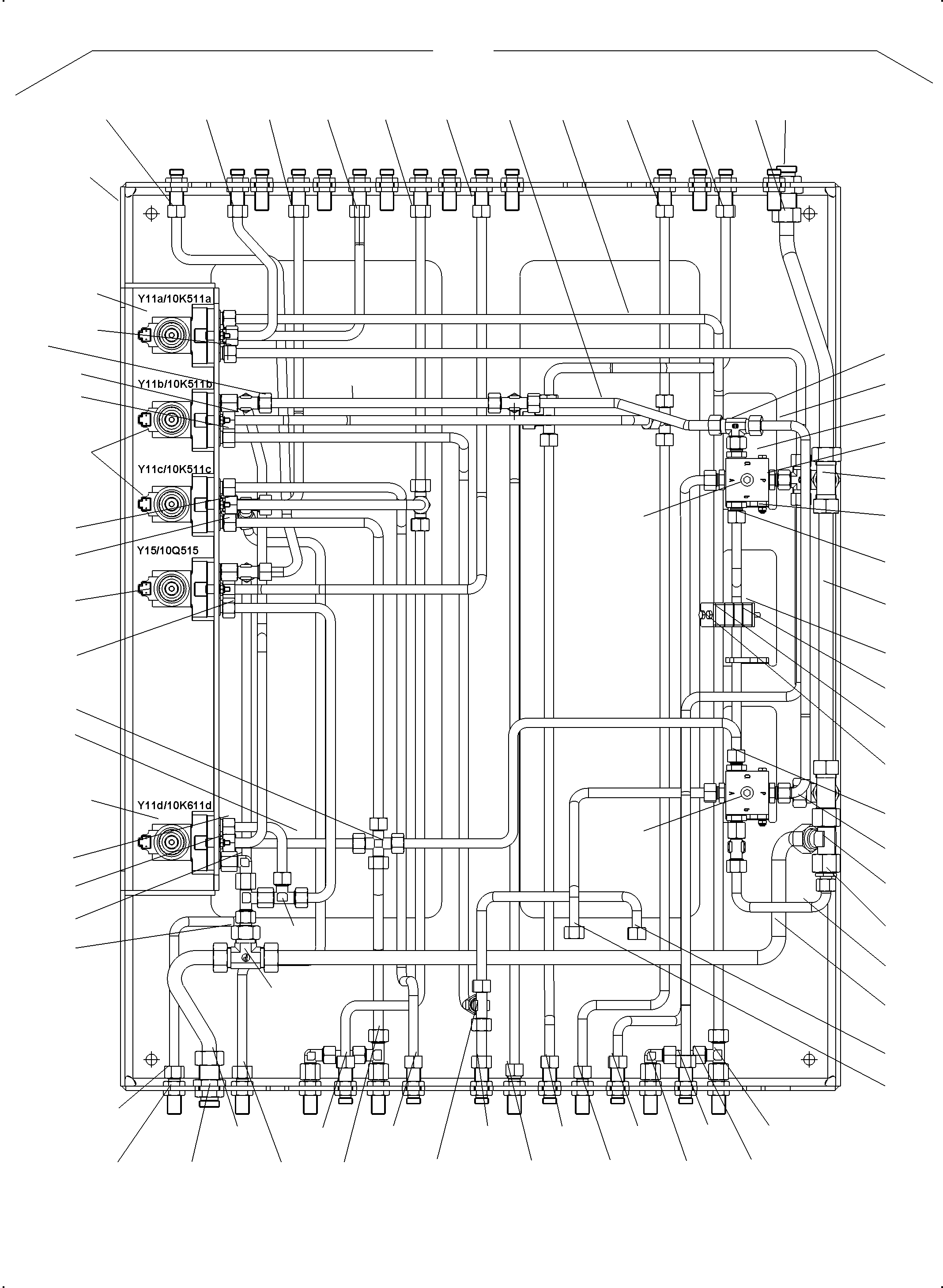 Pilot Control Plate assy. 898 166 40 KOMATSU