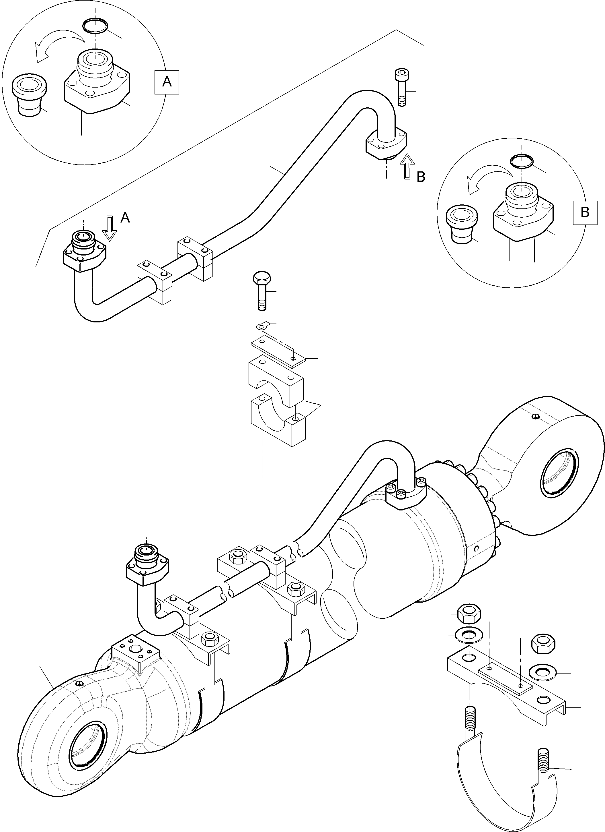 Spanner assy. 970 508 40 KOMATSU