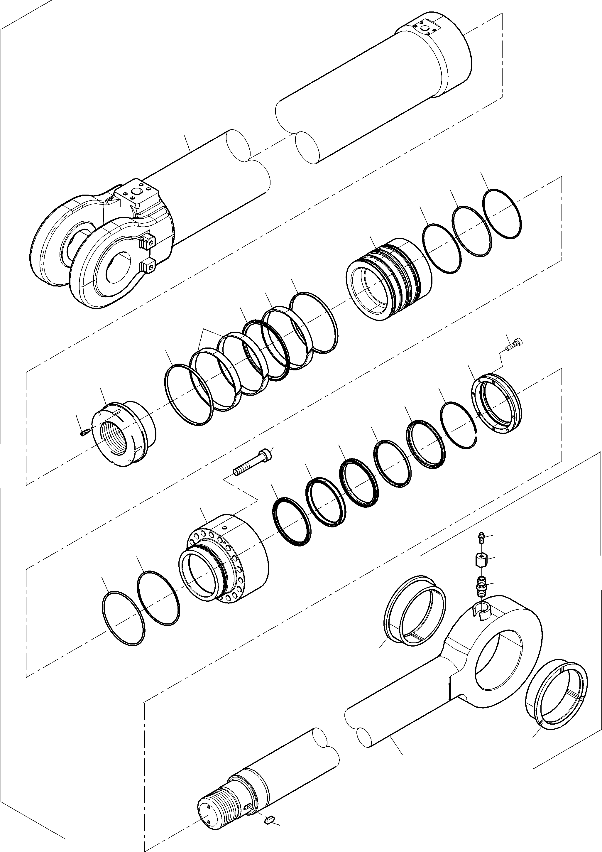 Cylinder barrel 990 577 40 KOMATSU
